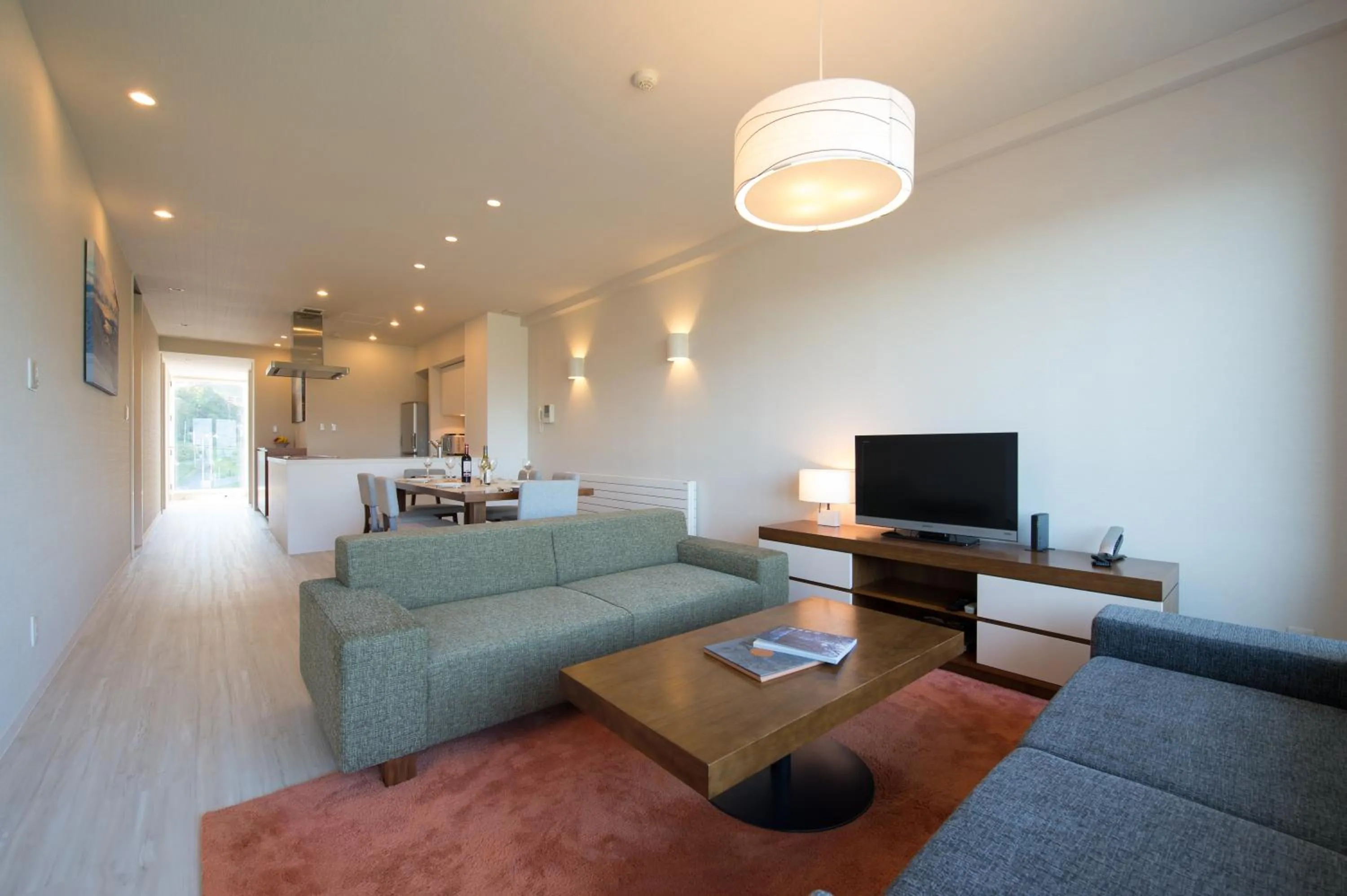 Living room in Niseko Landmark View