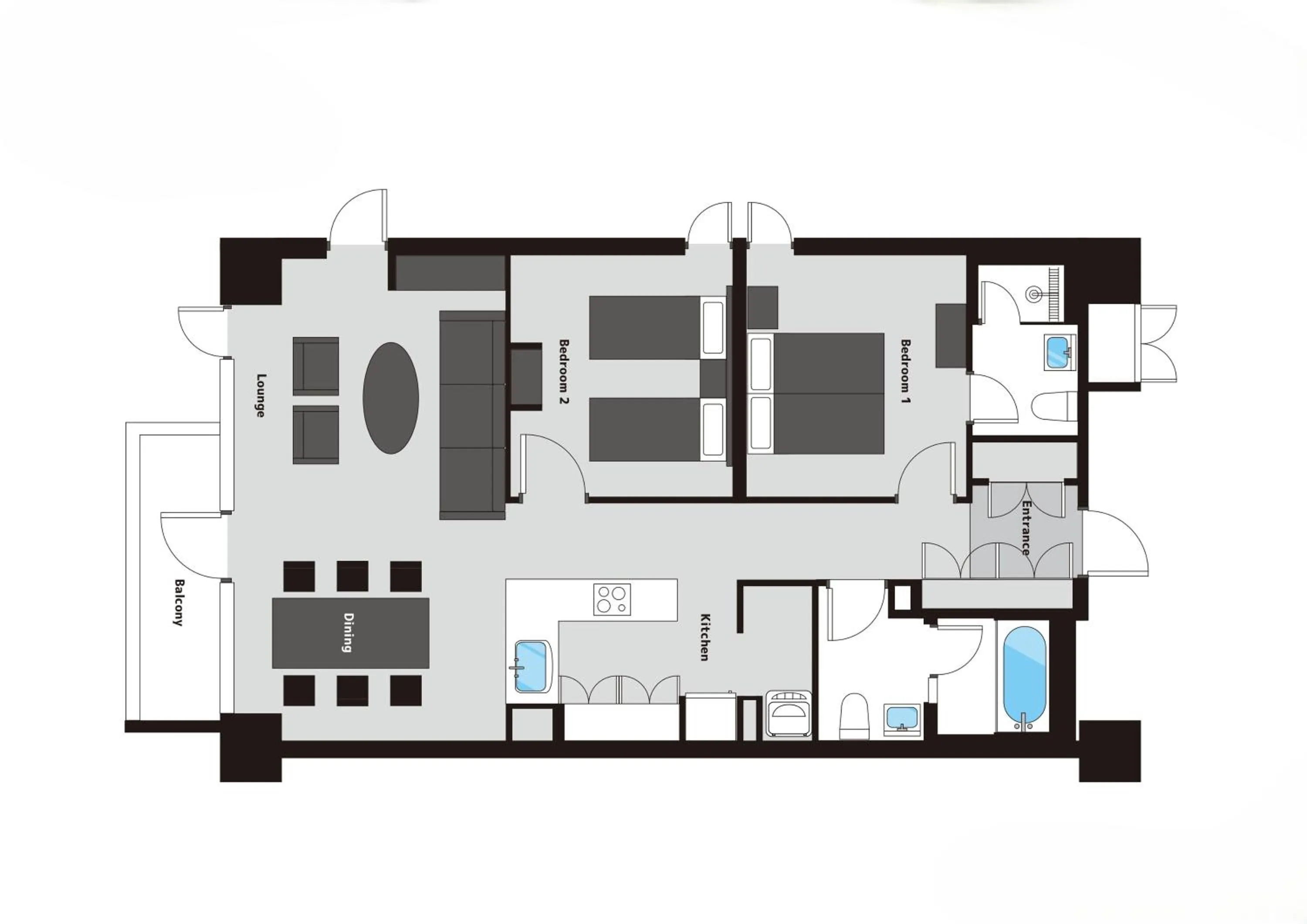 Floor plan in Niseko Landmark View