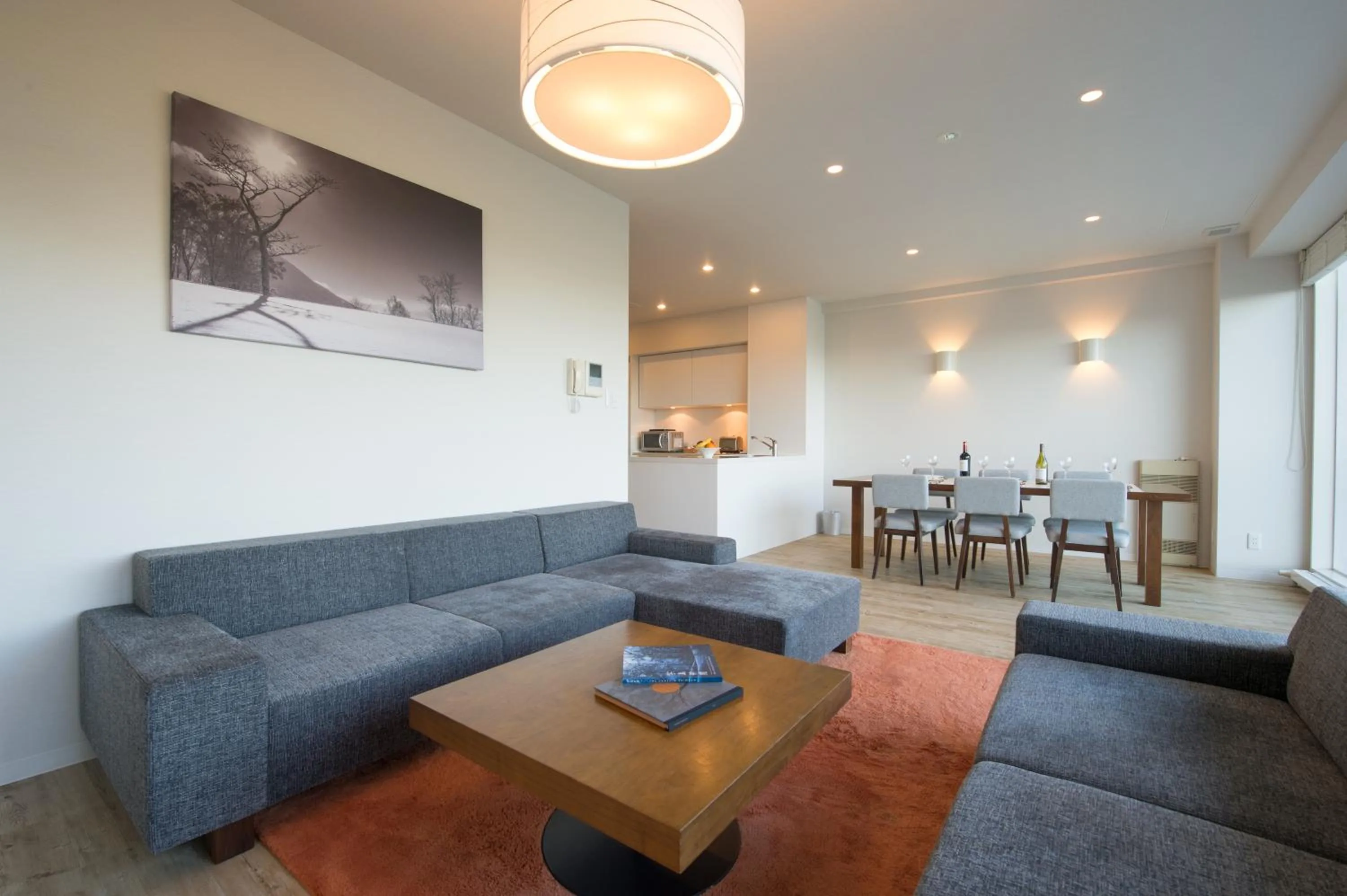 Living room in Niseko Landmark View