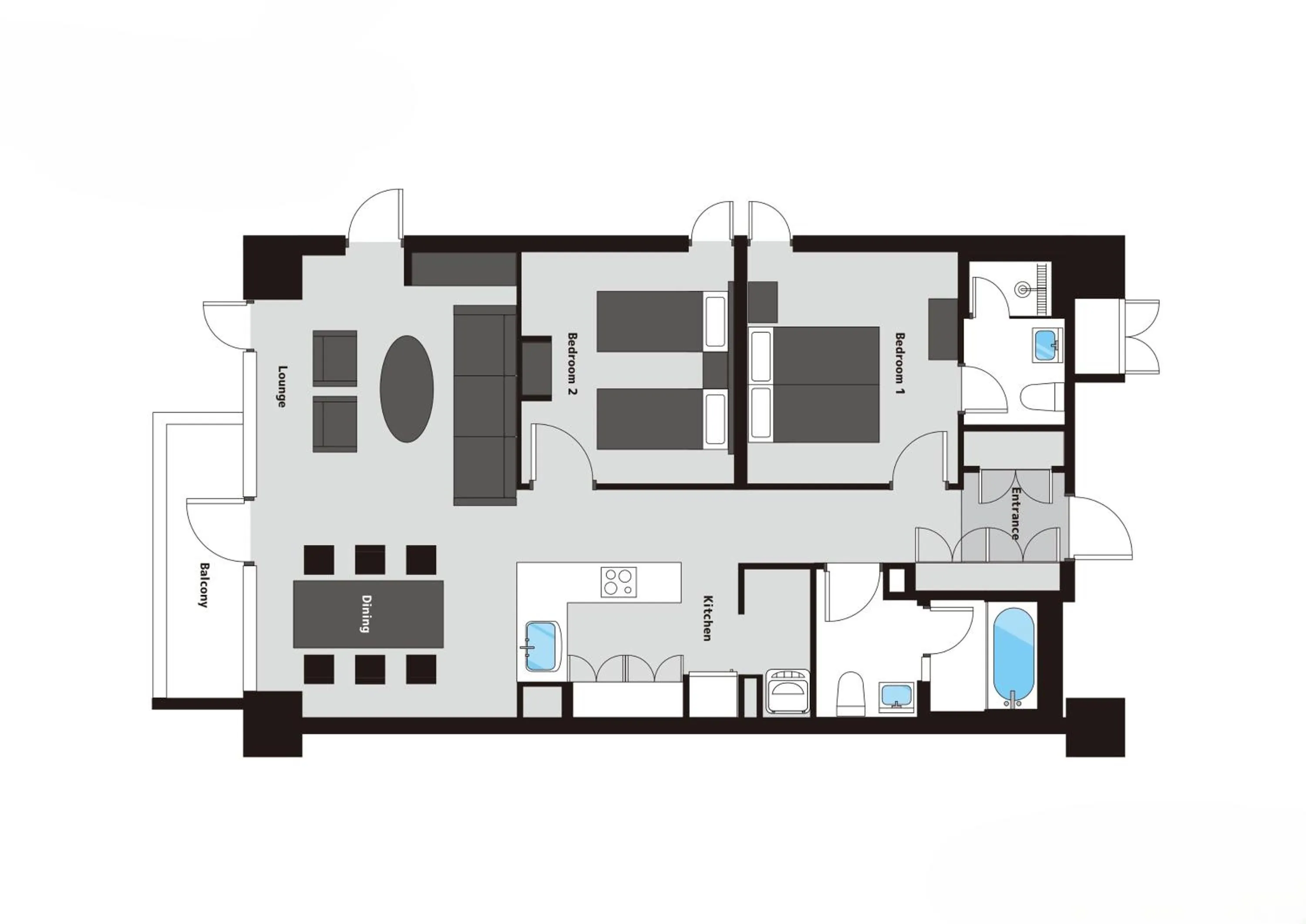 Floor plan in Niseko Landmark View