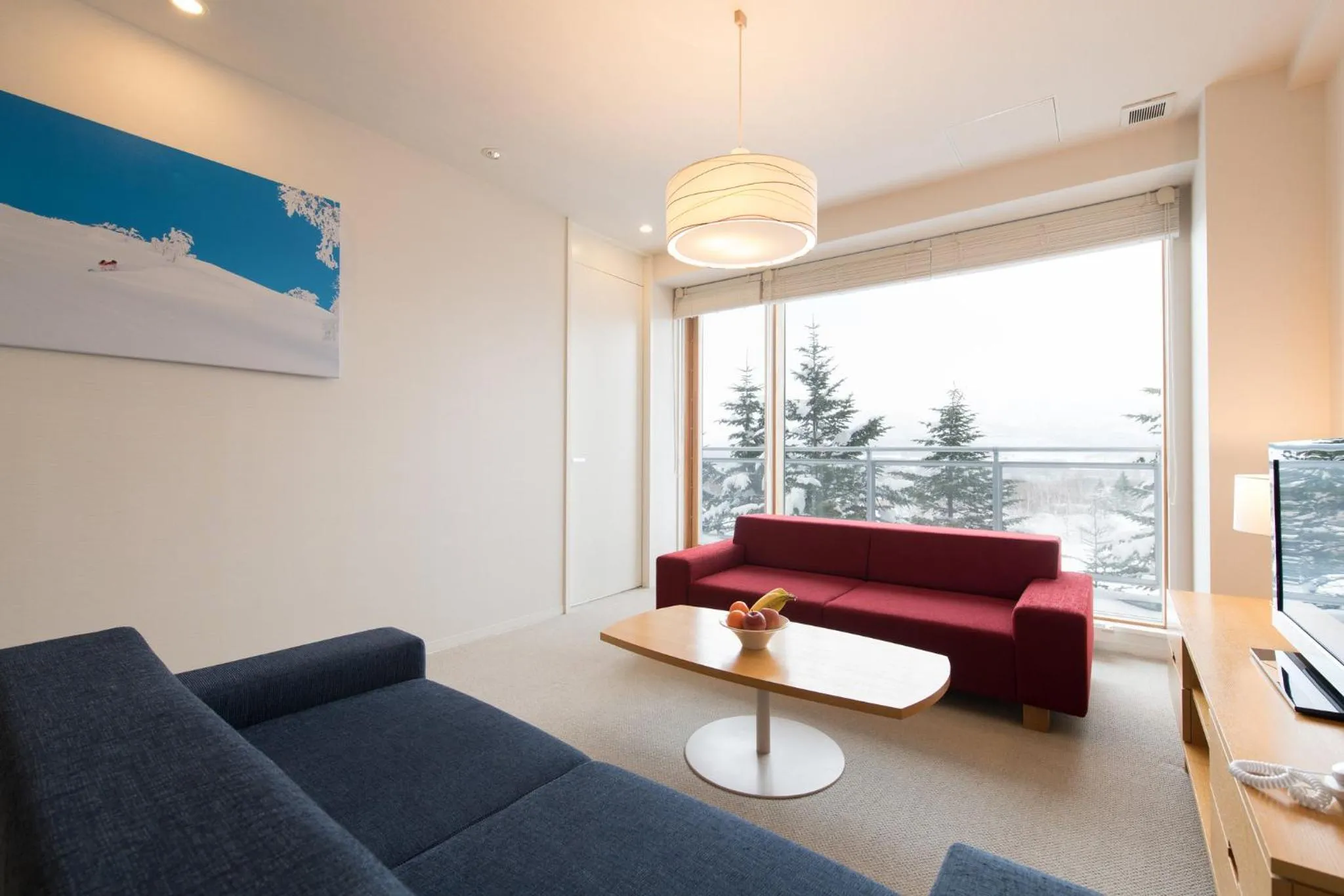 Living room in Niseko Landmark View