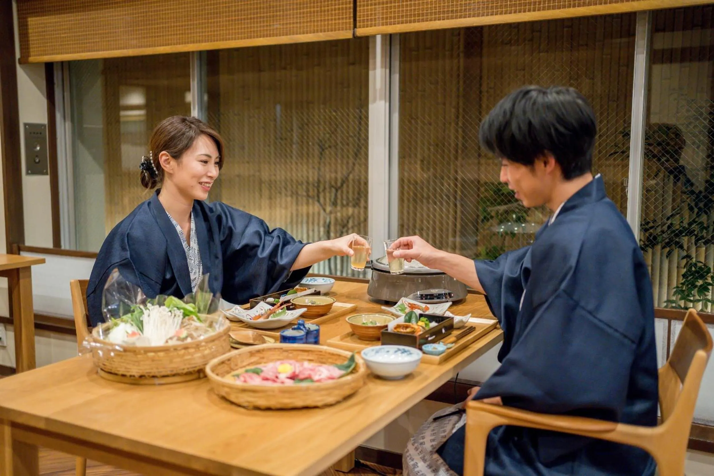 Dinner in Ryokan Ryokufuso