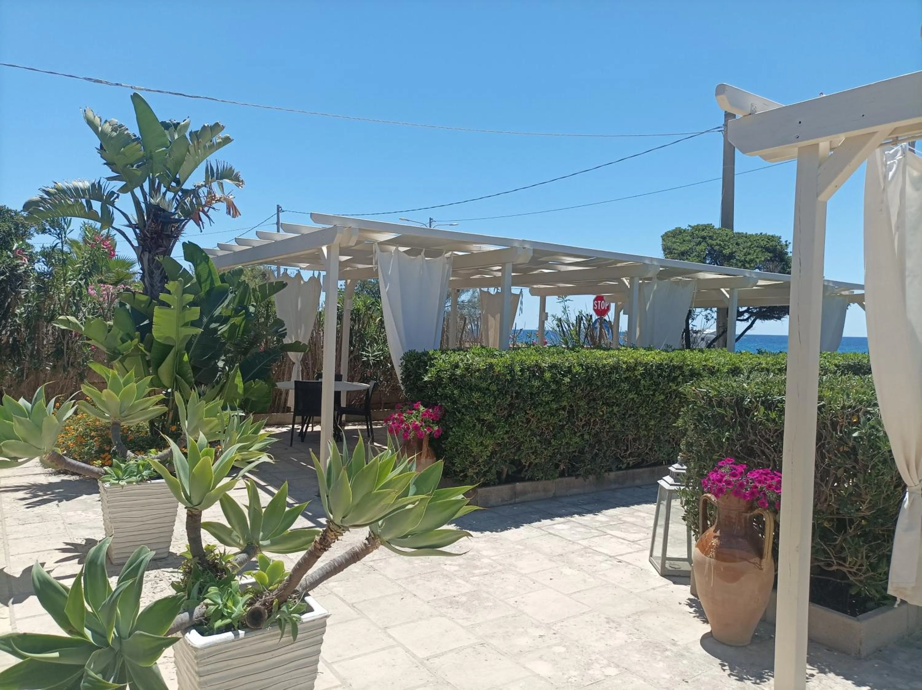 Garden view in La Giara Resort