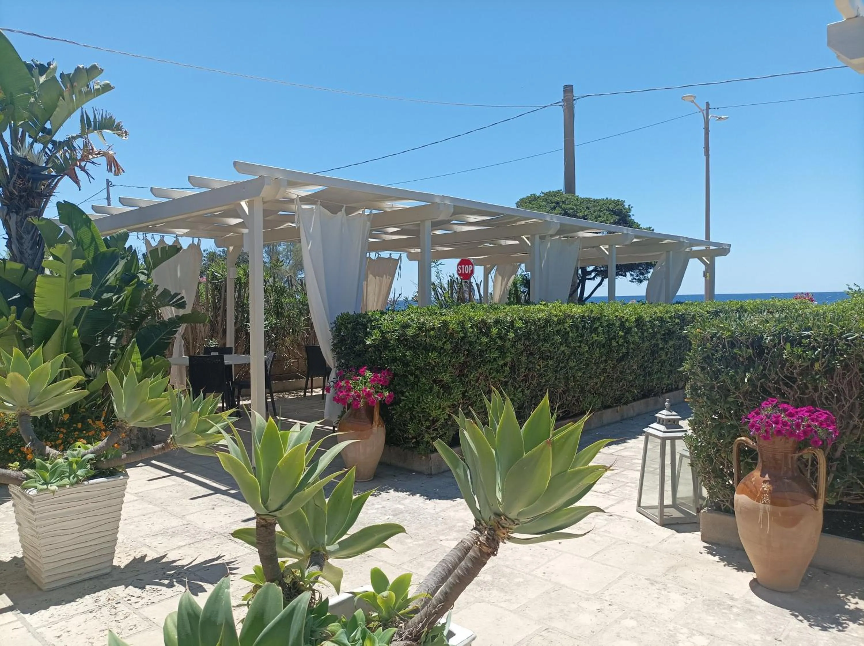 Garden view in La Giara Resort