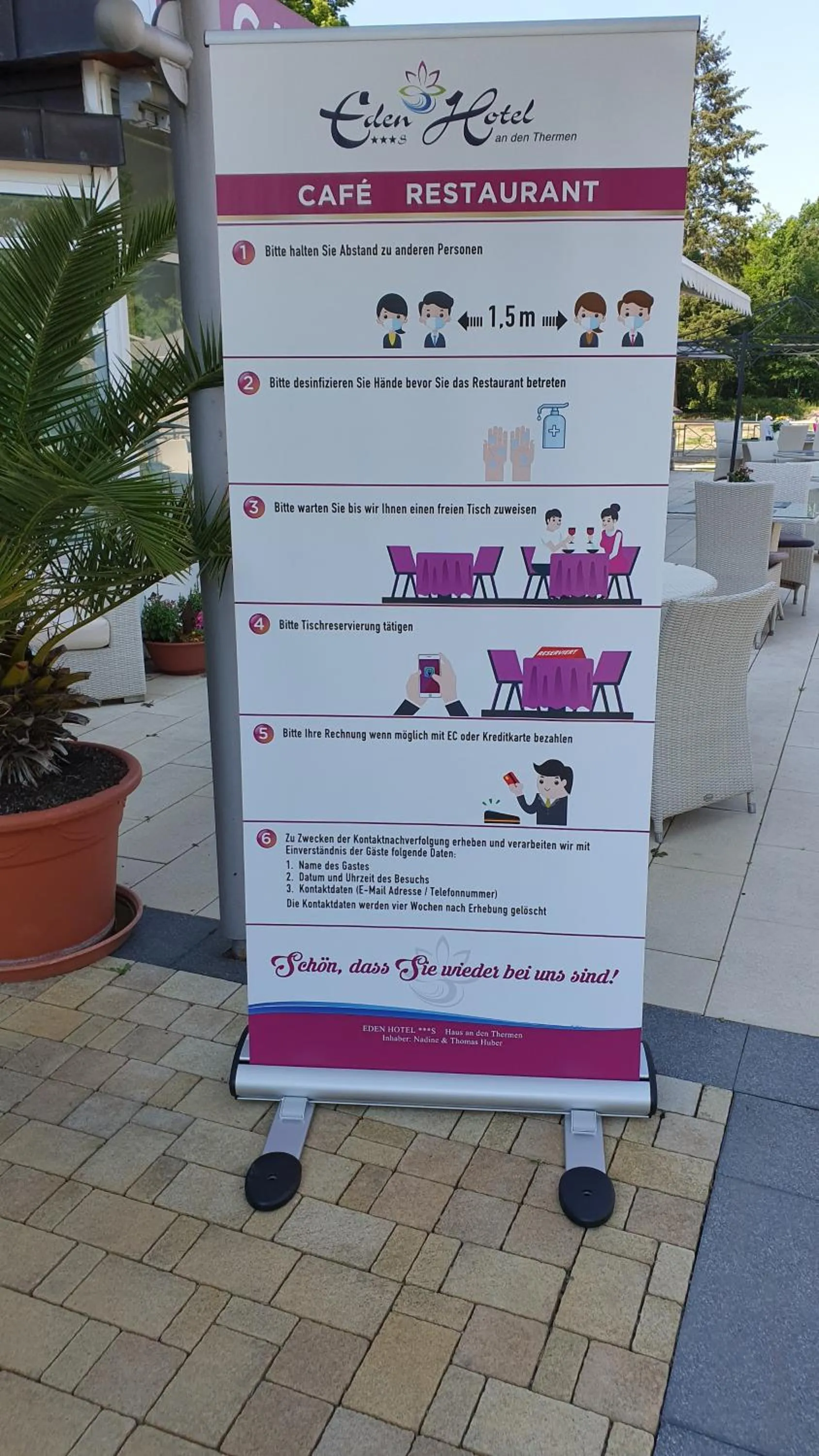 Logo/Certificate/Sign in Eden Hotel