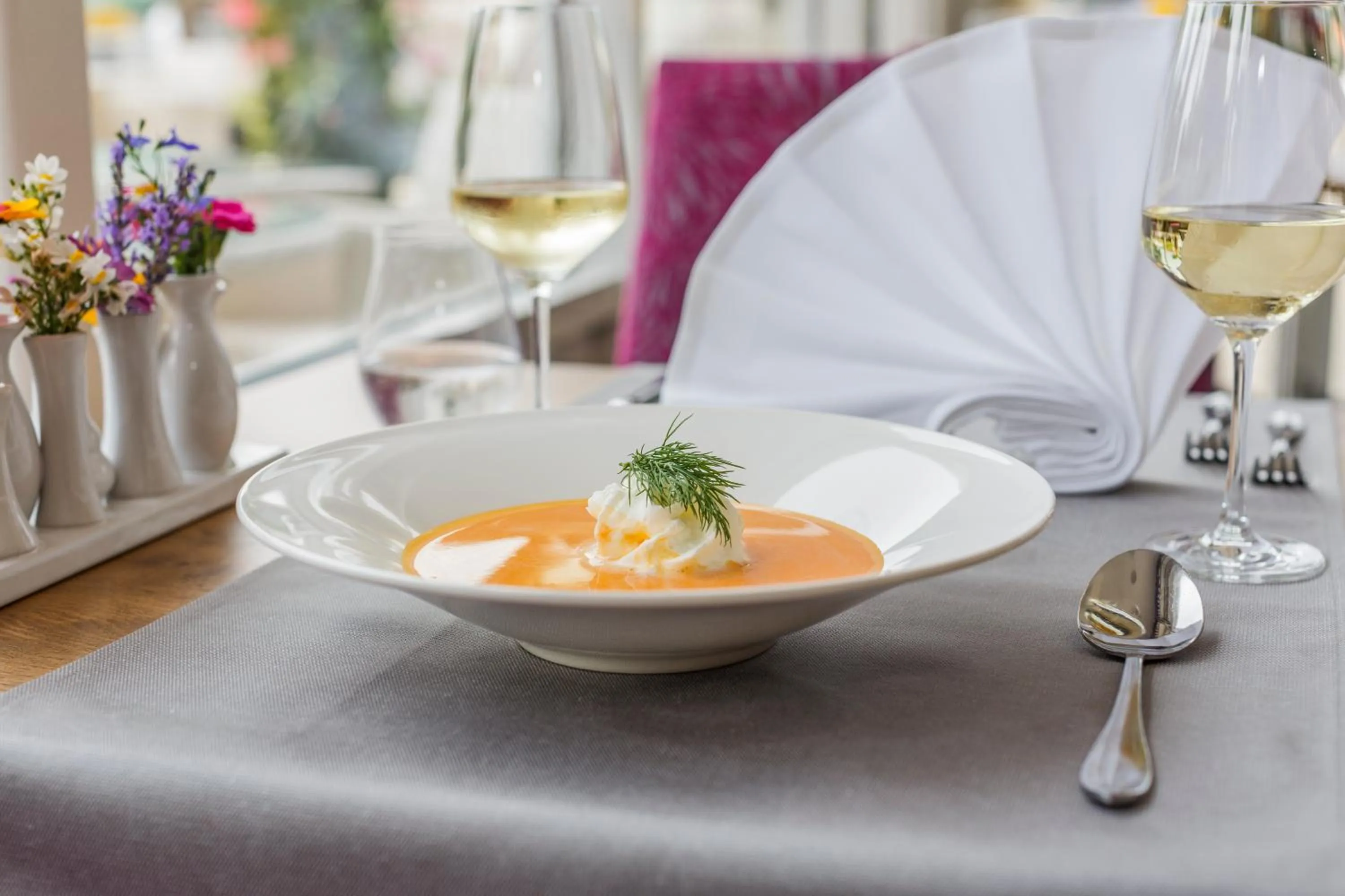 Food close-up in Eden Hotel