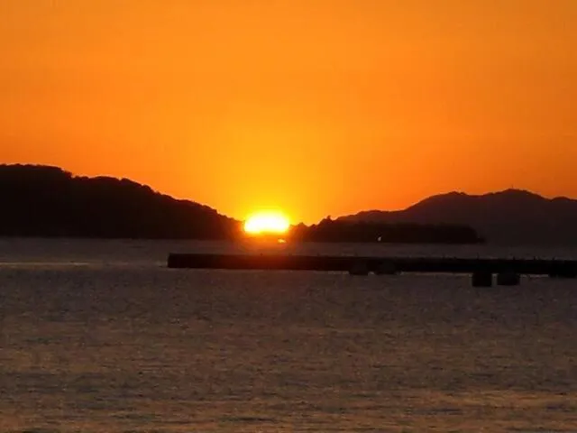 Sunset in Marina bay Numazu マリーナベイ沼津 BBQ可