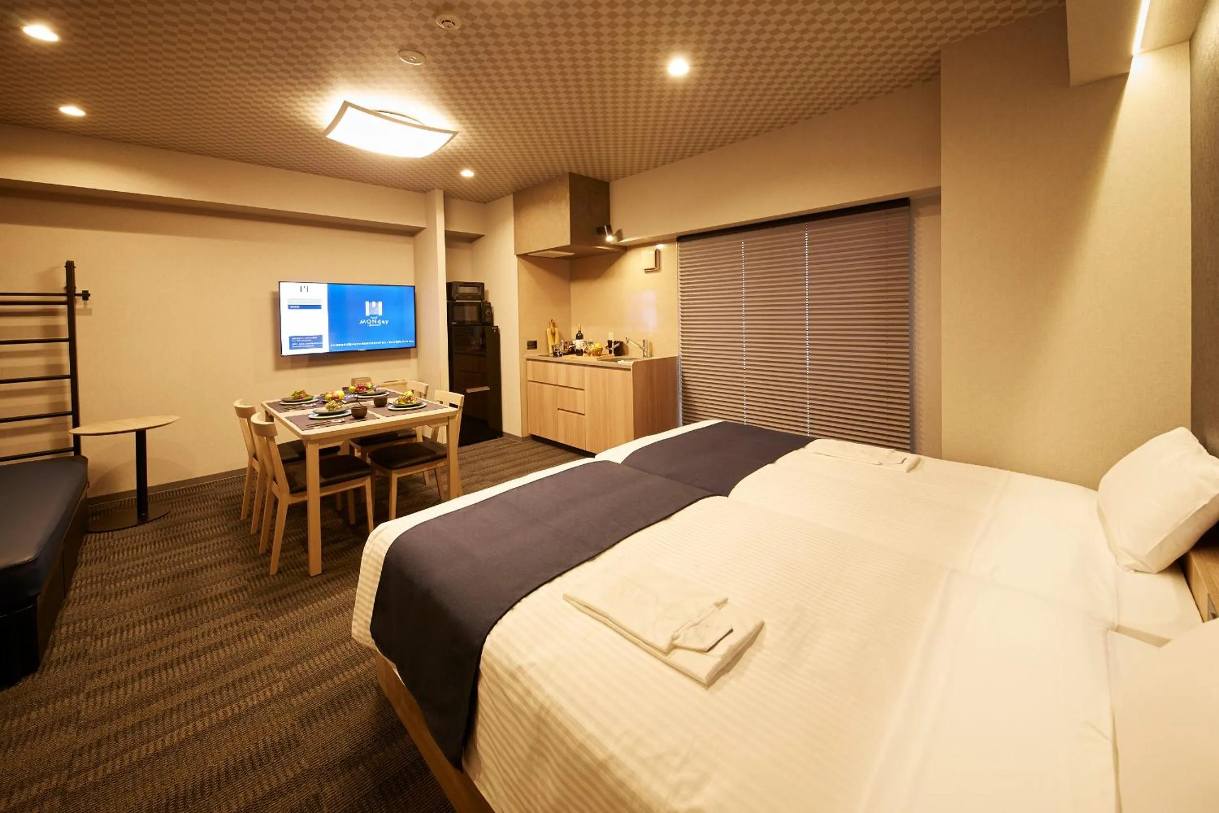 Bed in MONday Apart Premium UENO OKACHIMACHI