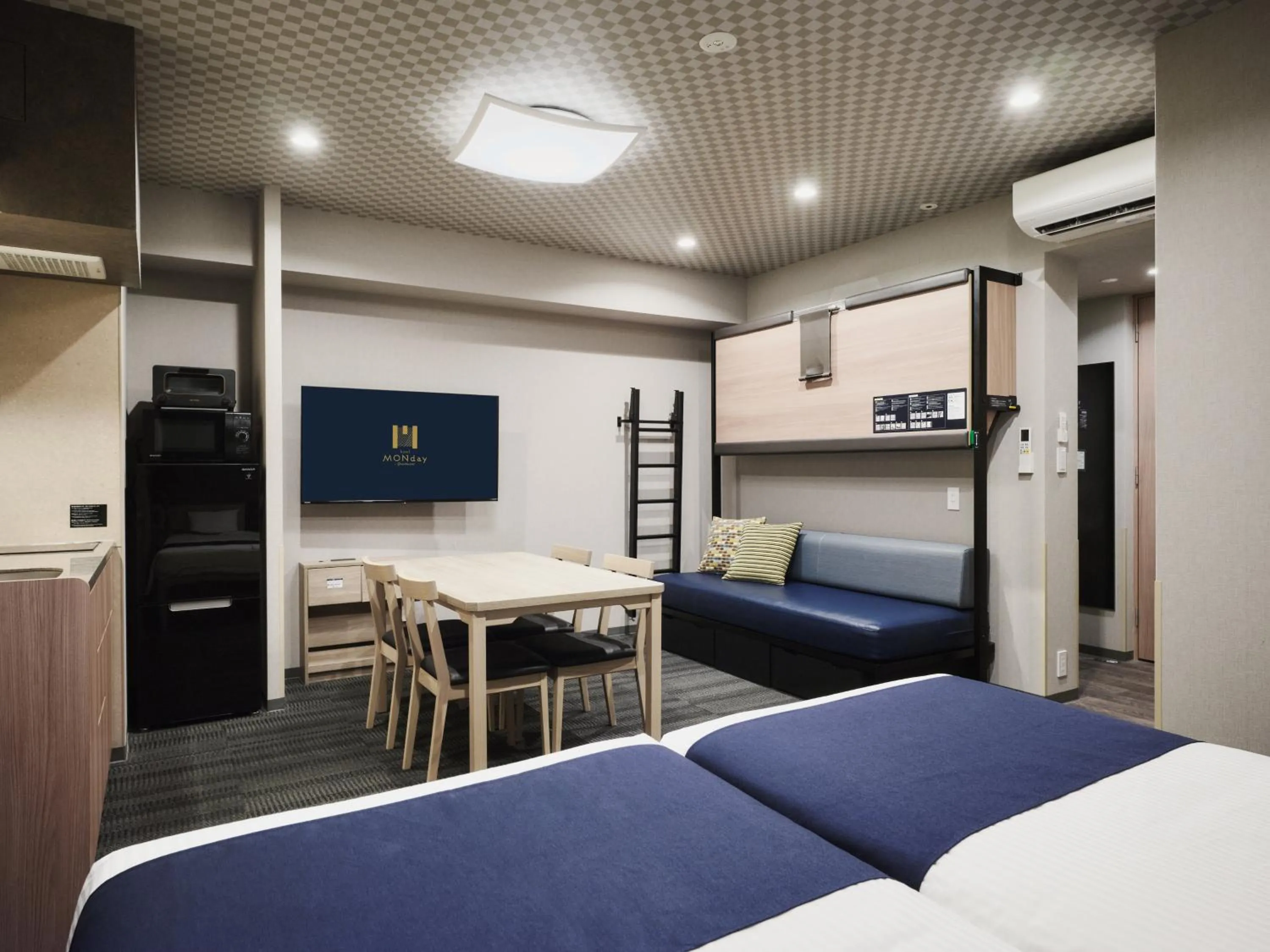 Bed in MONday Apart Premium UENO OKACHIMACHI