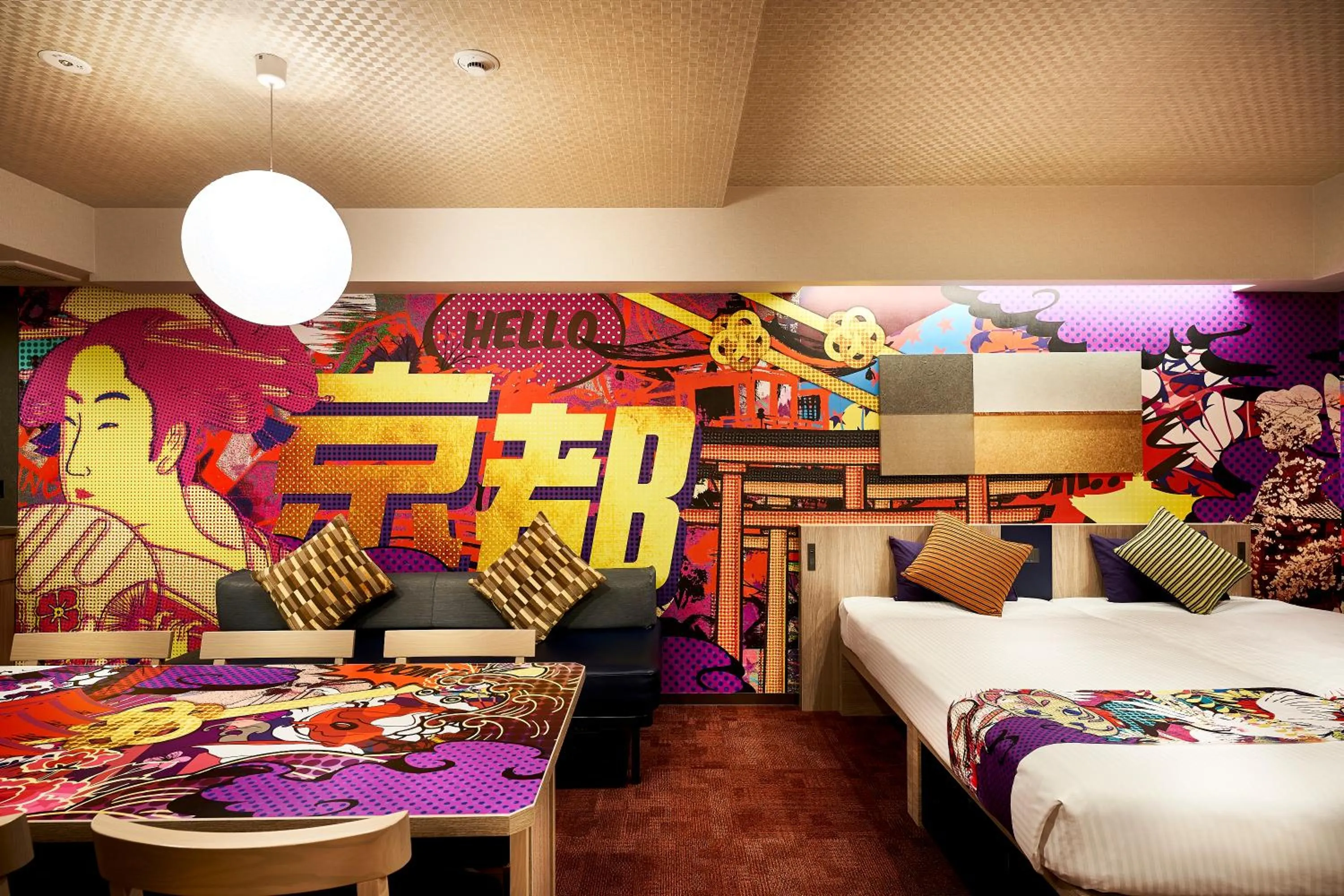 Bed in MONday Apart Premium KYOTO Station