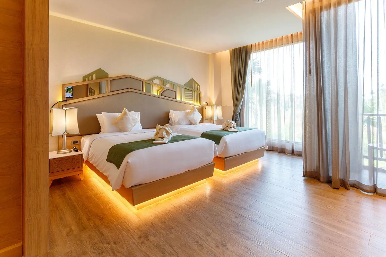 Bed in W1Bangkoknoi Hotel