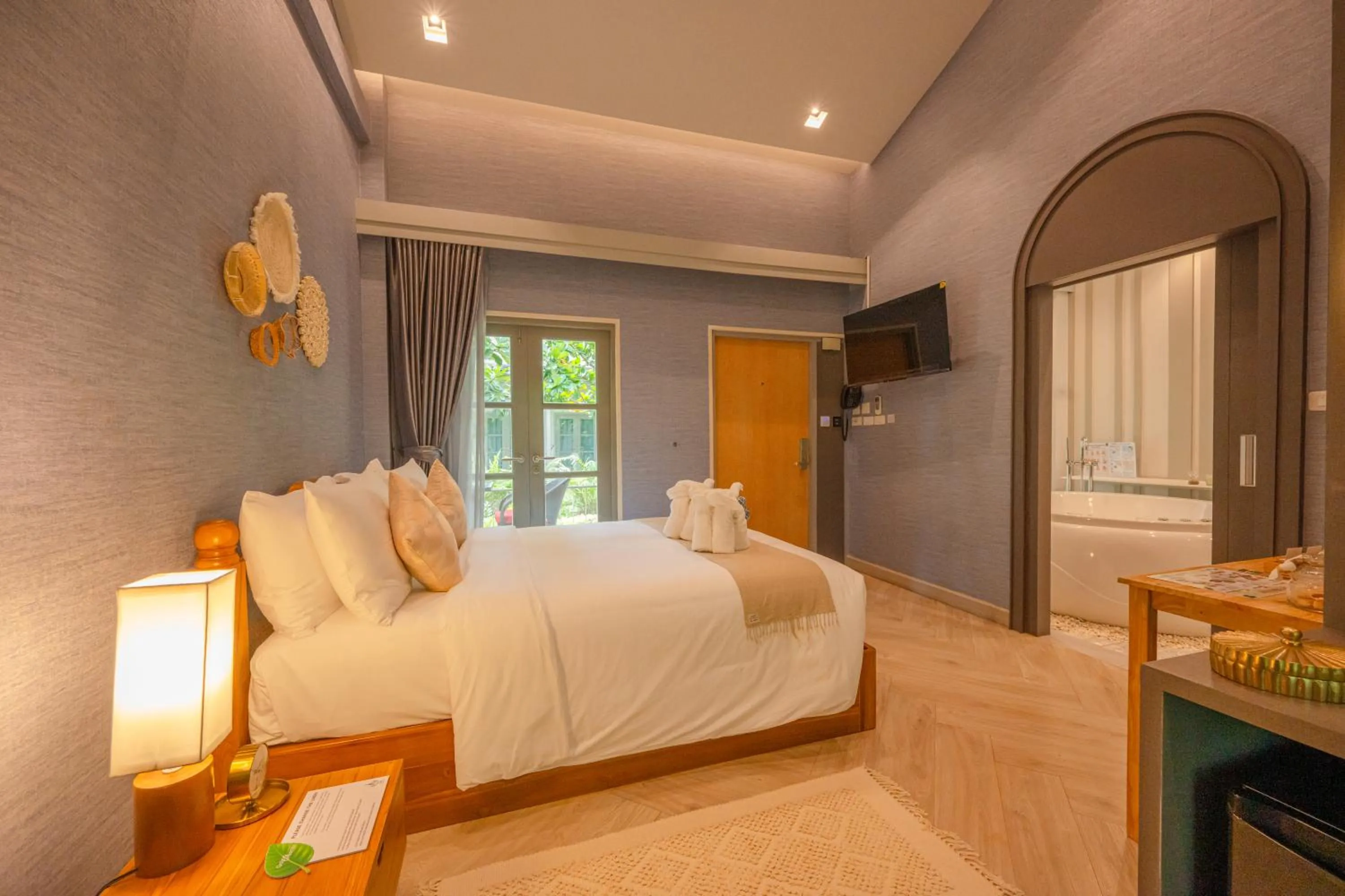 Bed in W1Bangkoknoi Hotel