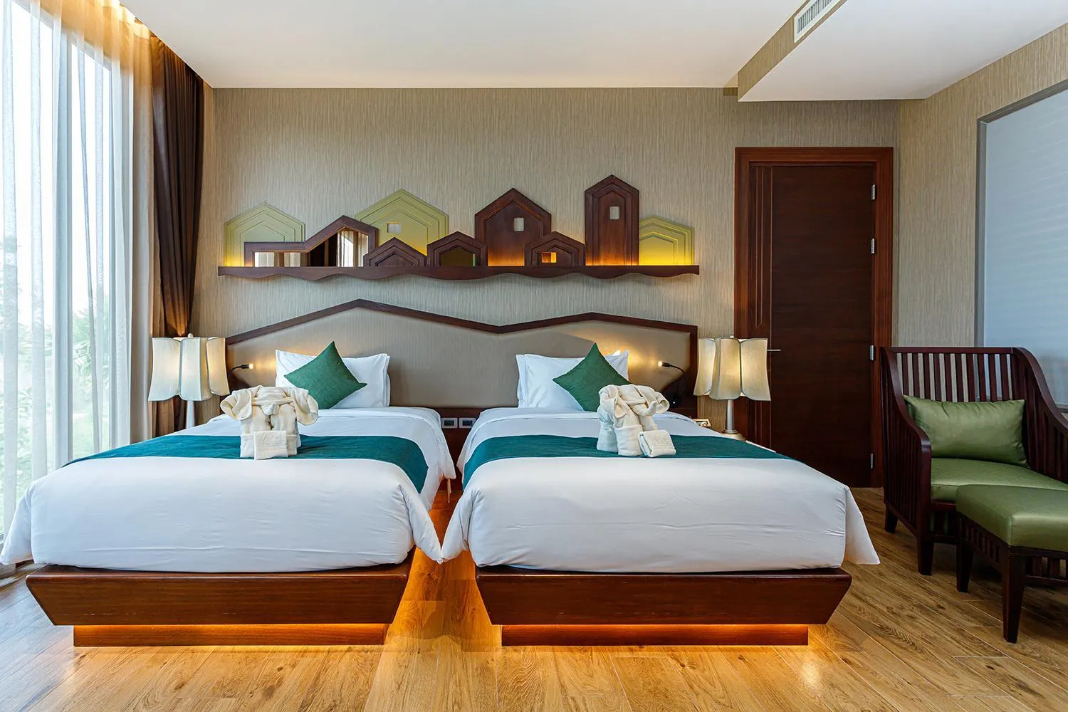 Bed in W1Bangkoknoi Hotel