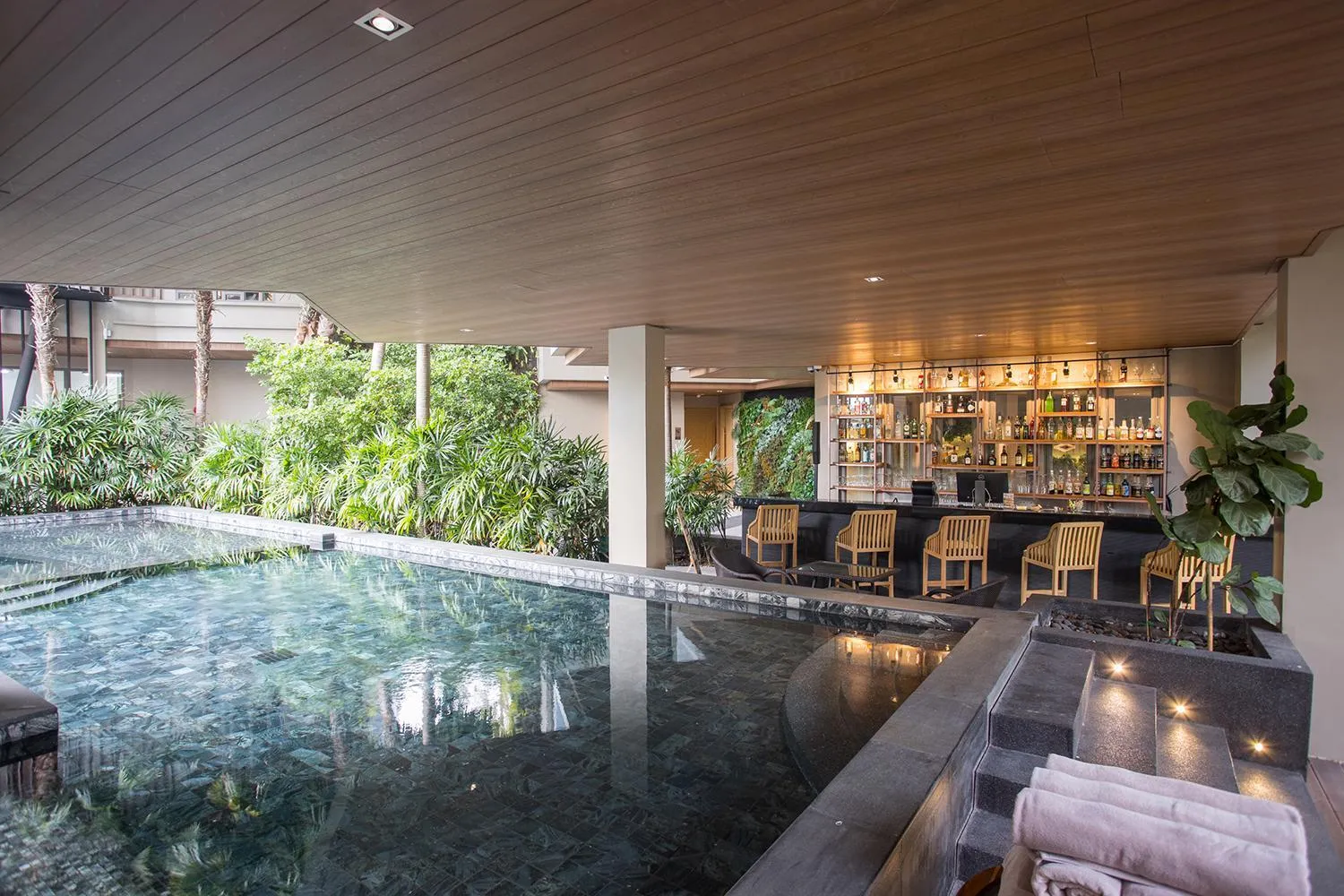 Swimming pool in W1Bangkoknoi Hotel