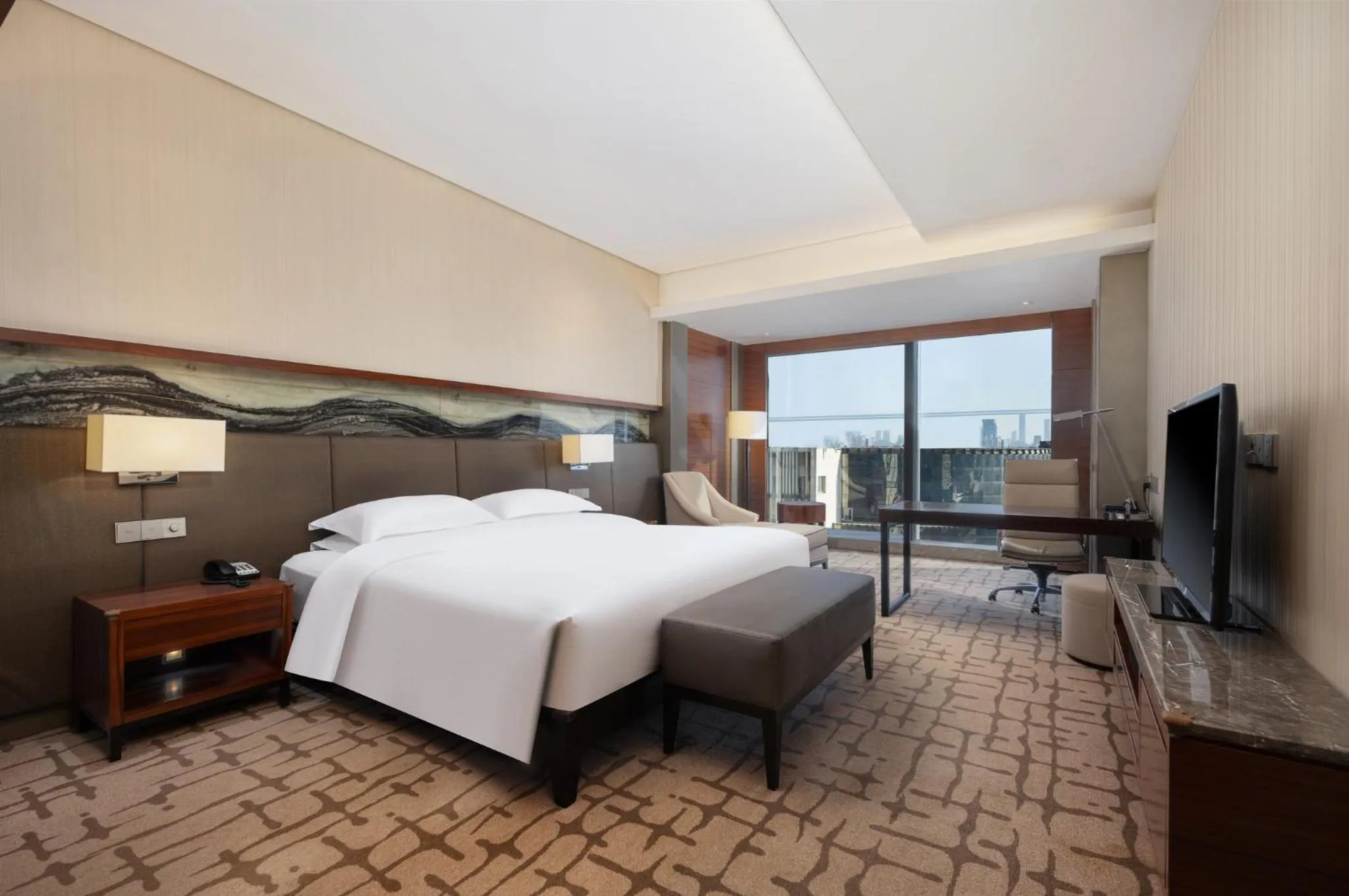 Photo of the whole room, Bed in Intercontinental Jinan City Center by IHG
