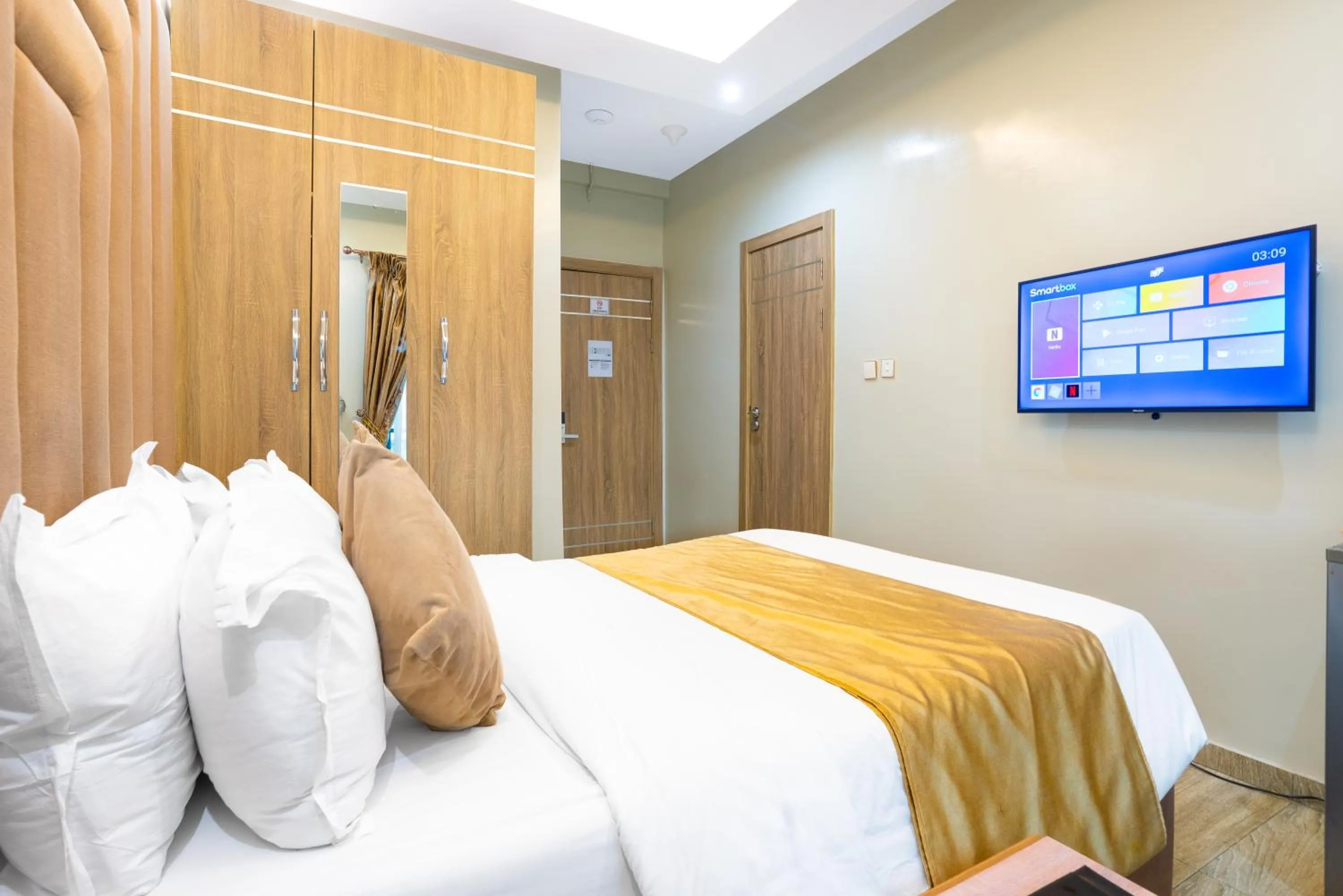 Bedroom, Bed in God's Touch Apartments Signature