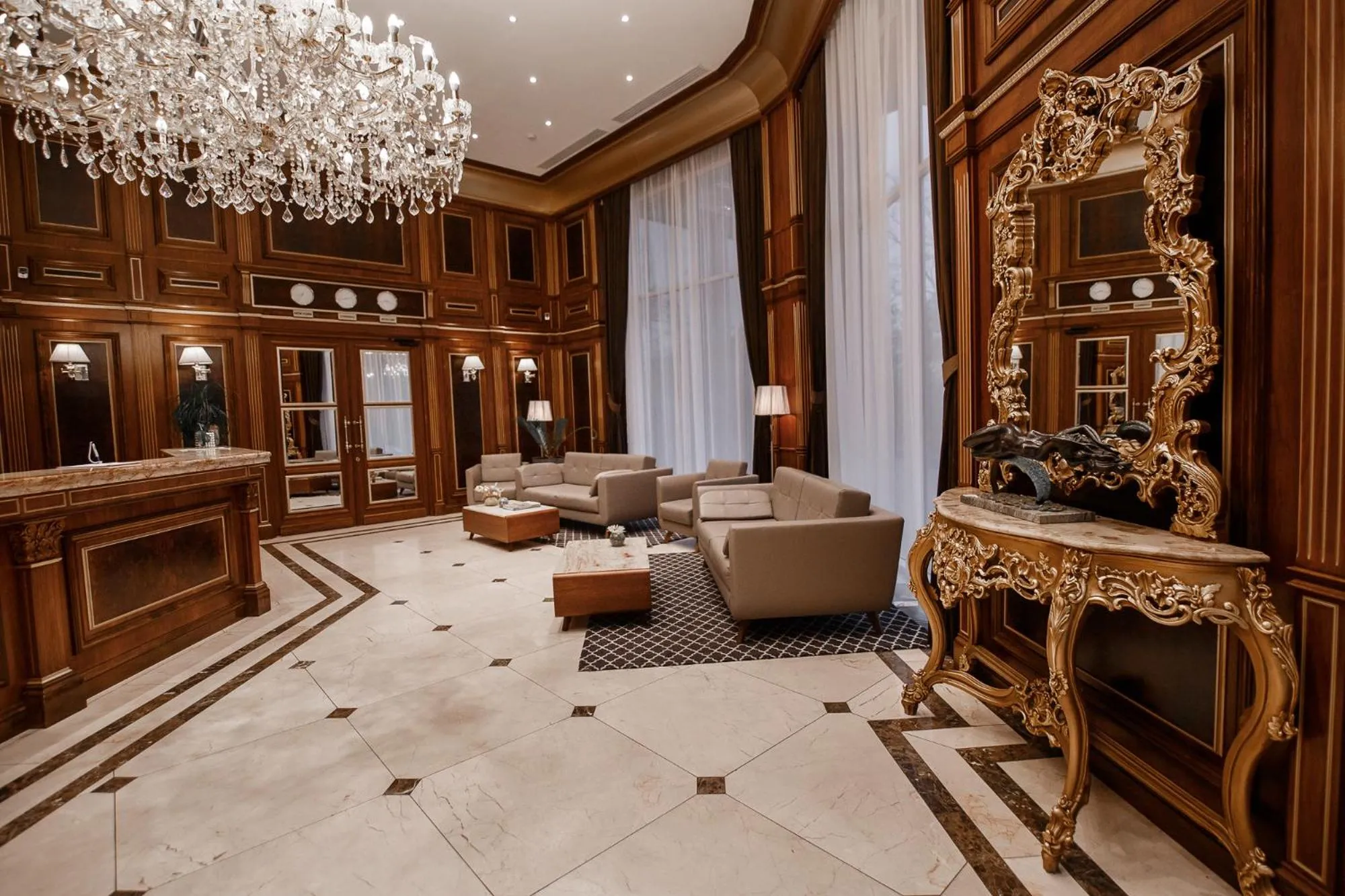 Lobby or reception in Time Hotel&SPA