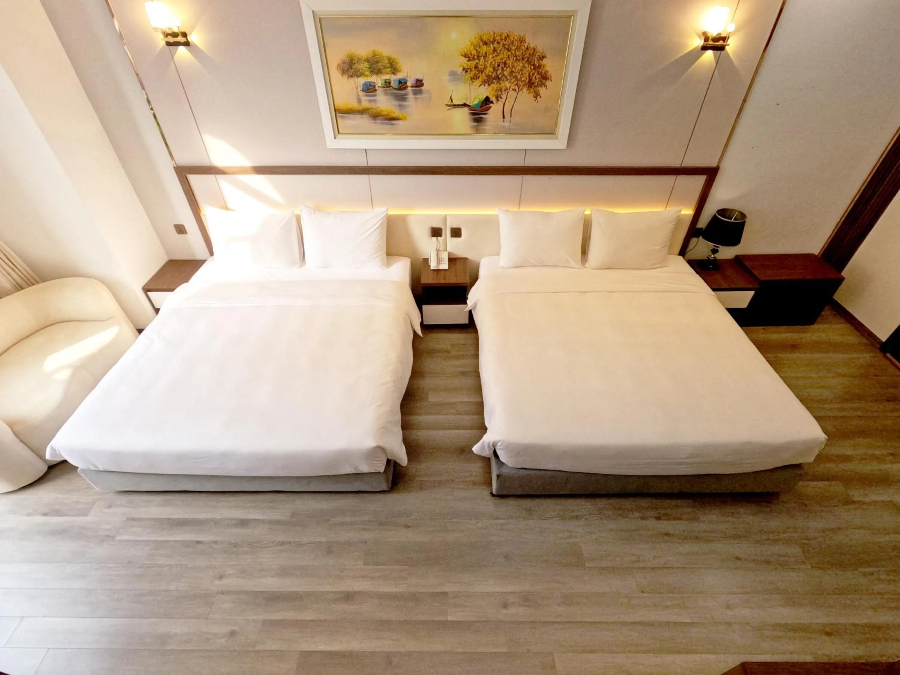Bed in Halong Lavender Hotel