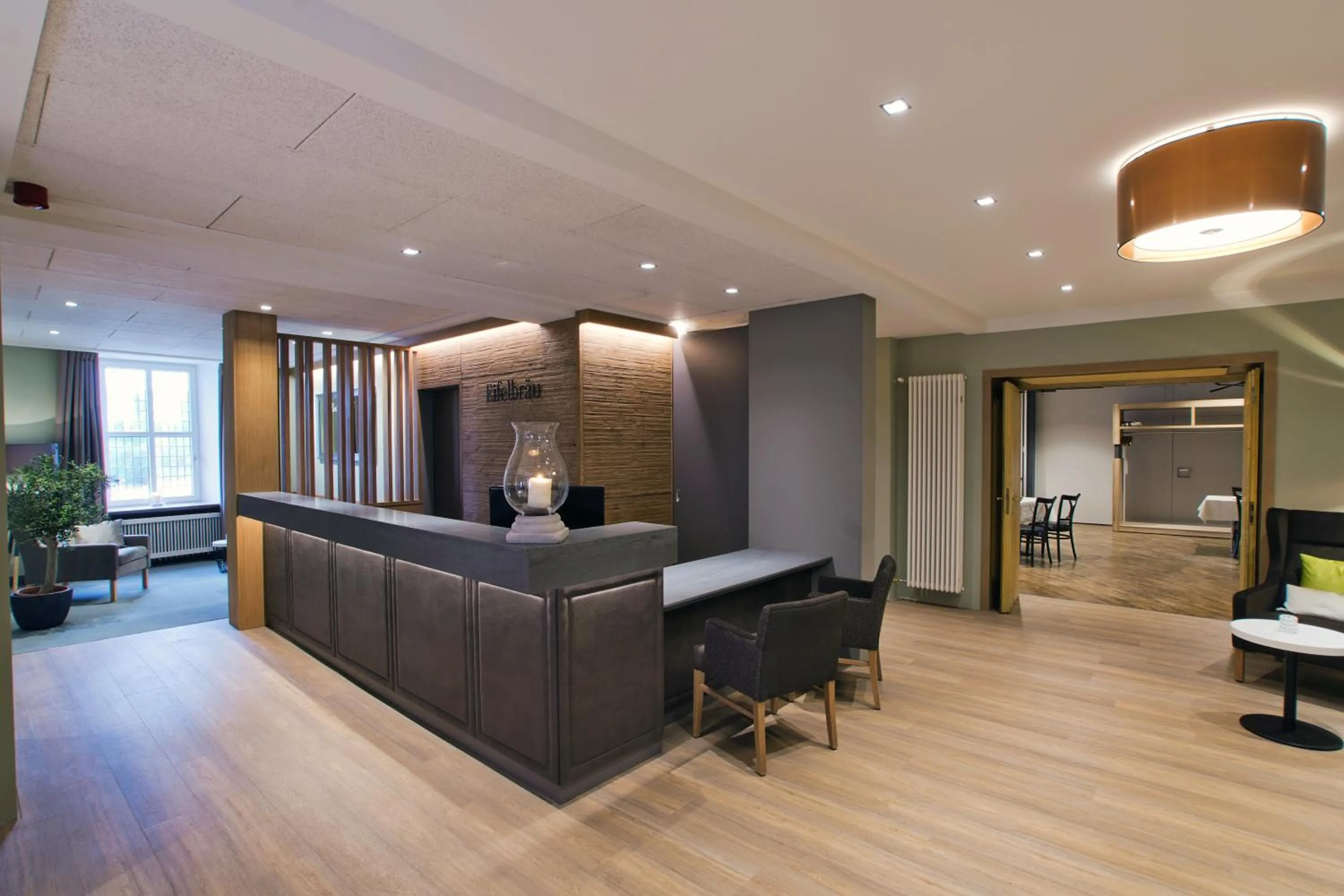 Lobby or reception in Hotel Eifelbräu