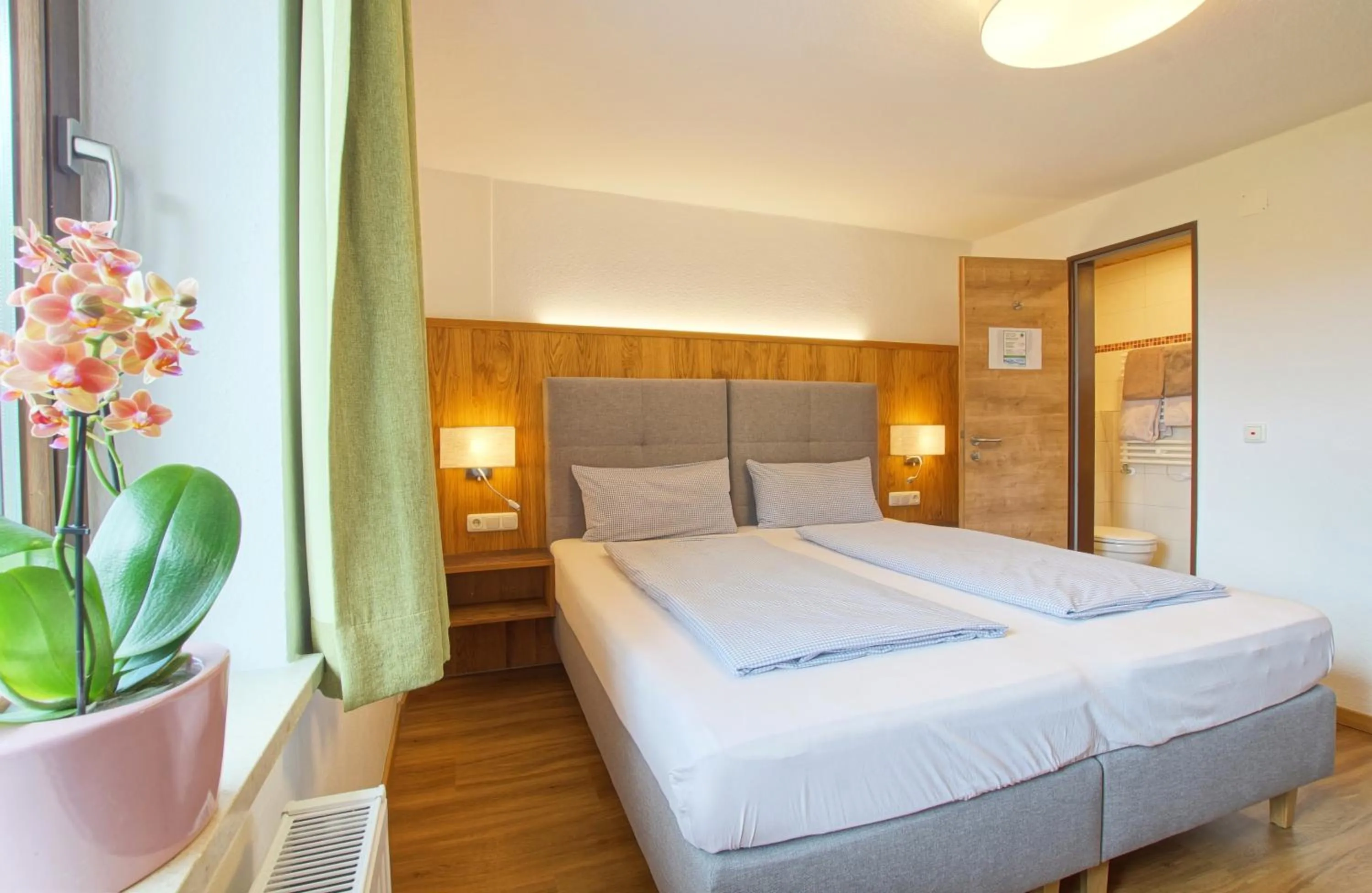 Bed in Hotel Waldmann