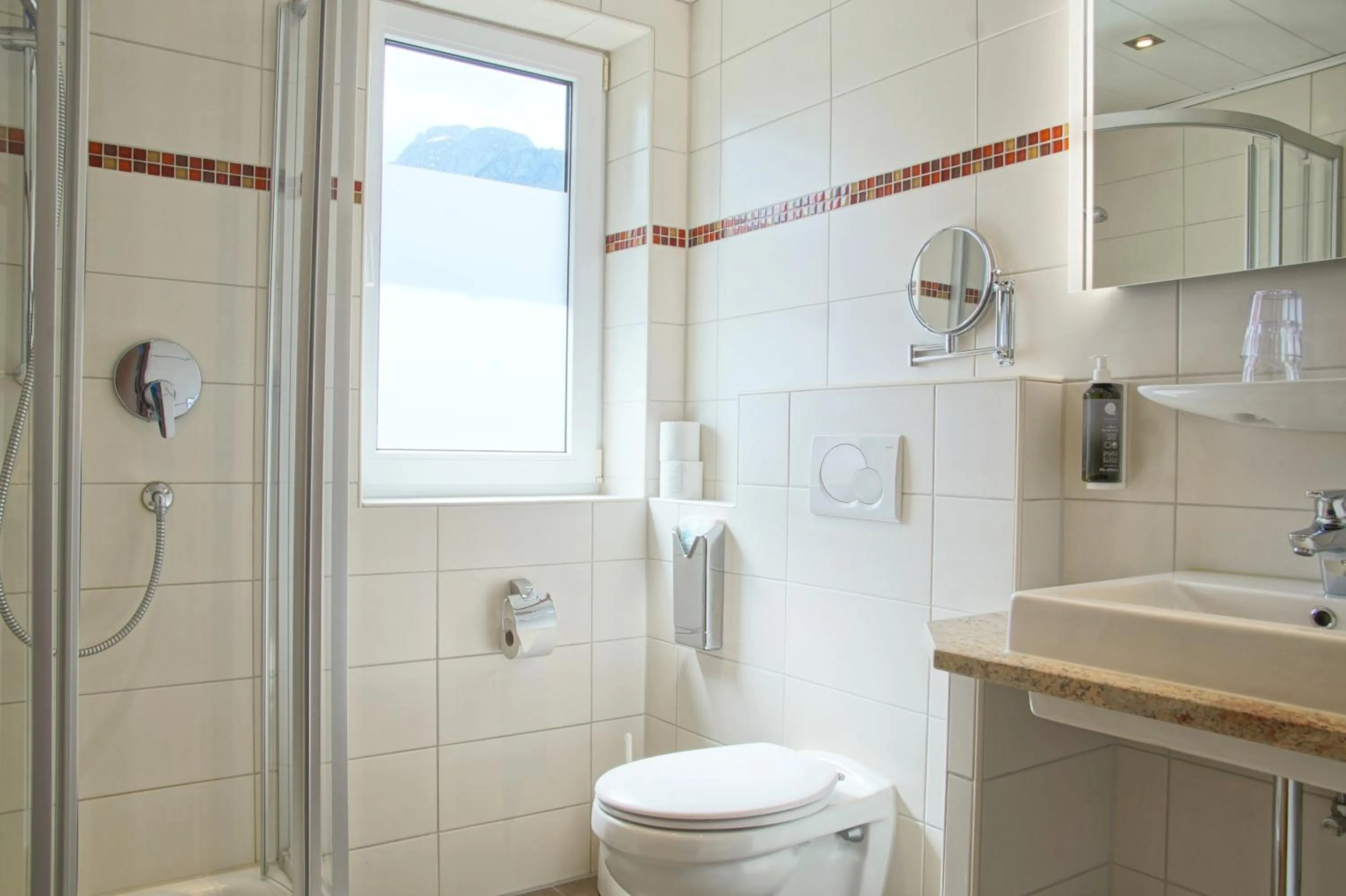 Shower in Hotel Waldmann