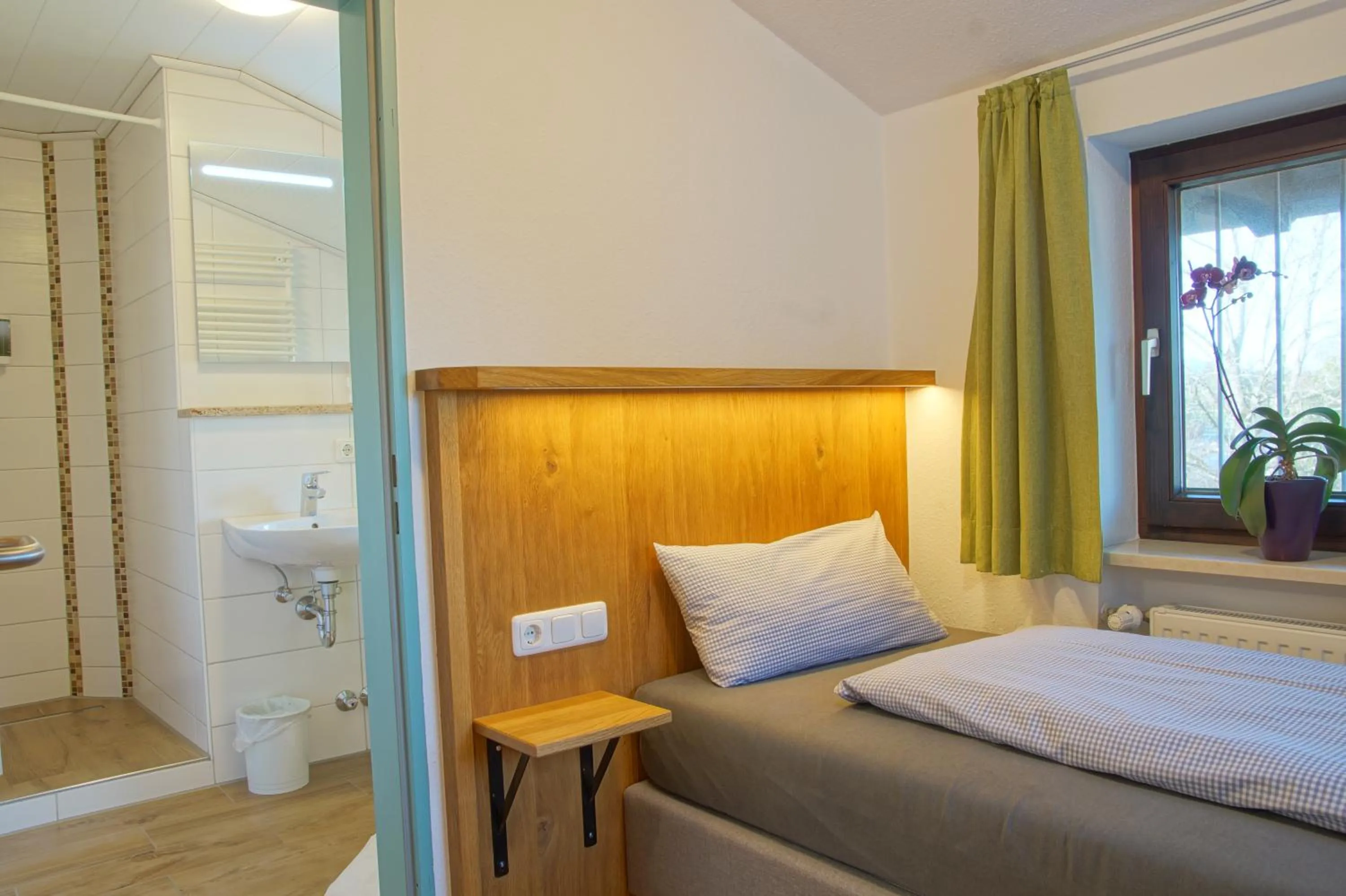 Bed in Hotel Waldmann