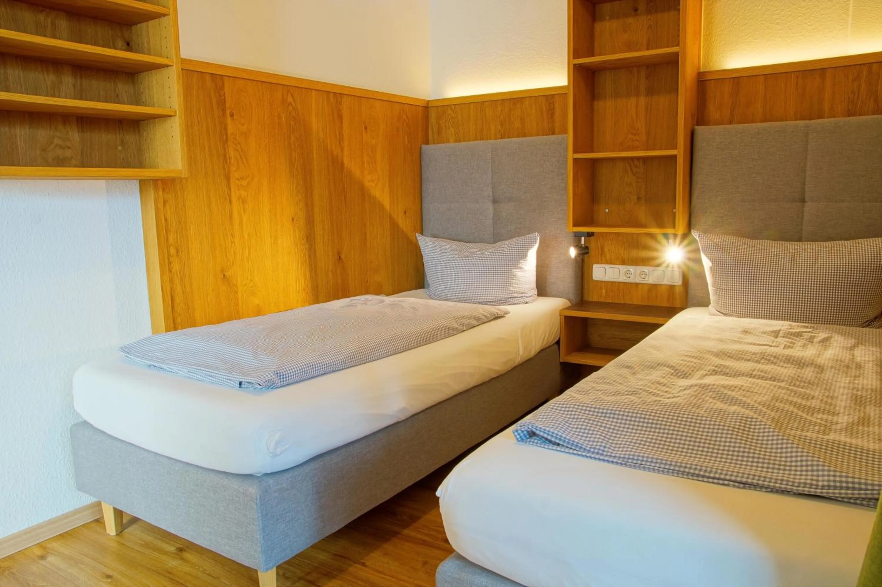 Bed in Hotel Waldmann