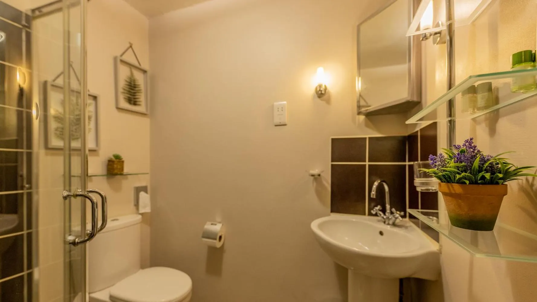 Shower in Benview Bed and Breakfast & Luxury Lodge, Isle of North Uist