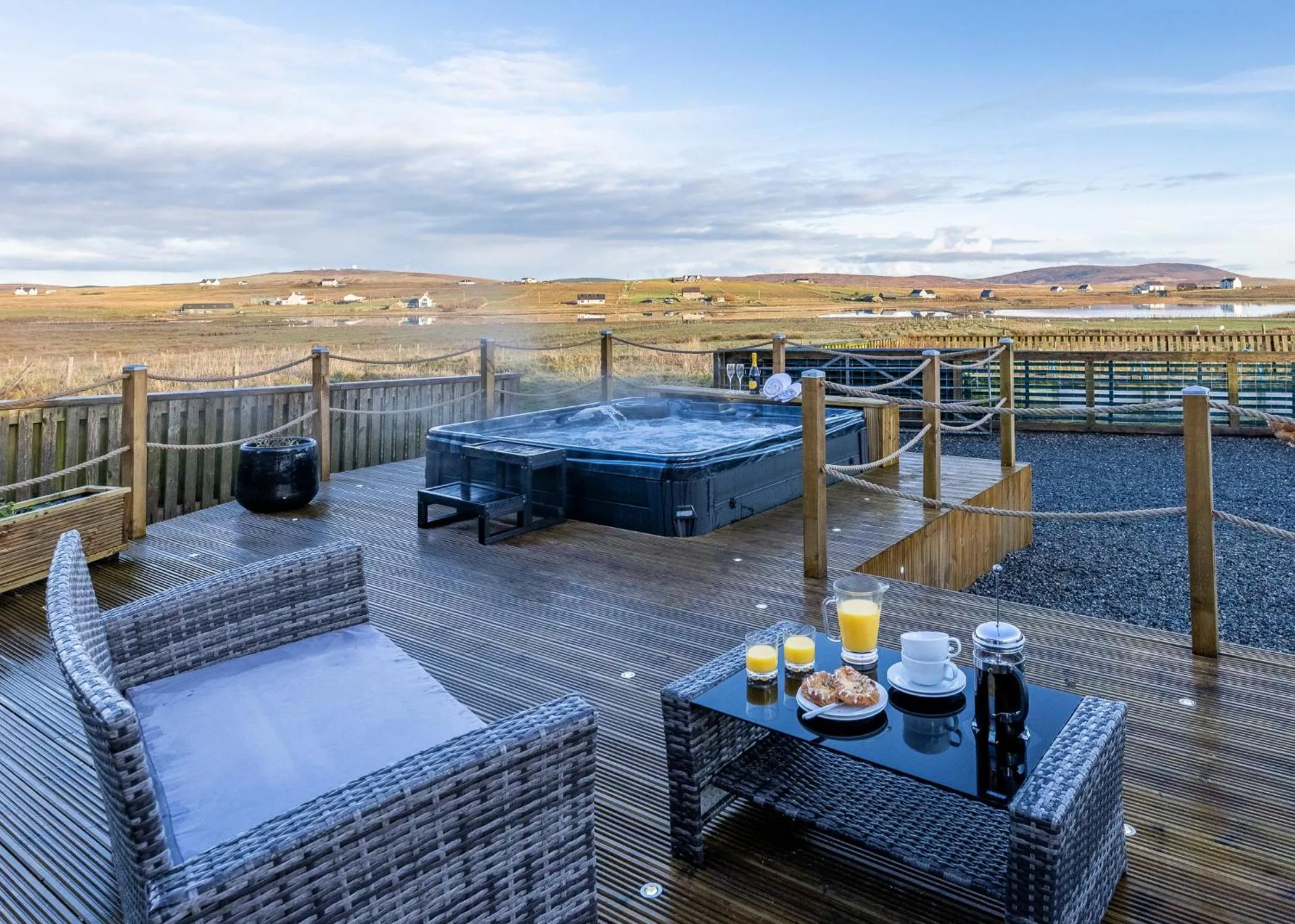 Shower in Benview Bed and Breakfast & Luxury Lodge, Isle of North Uist