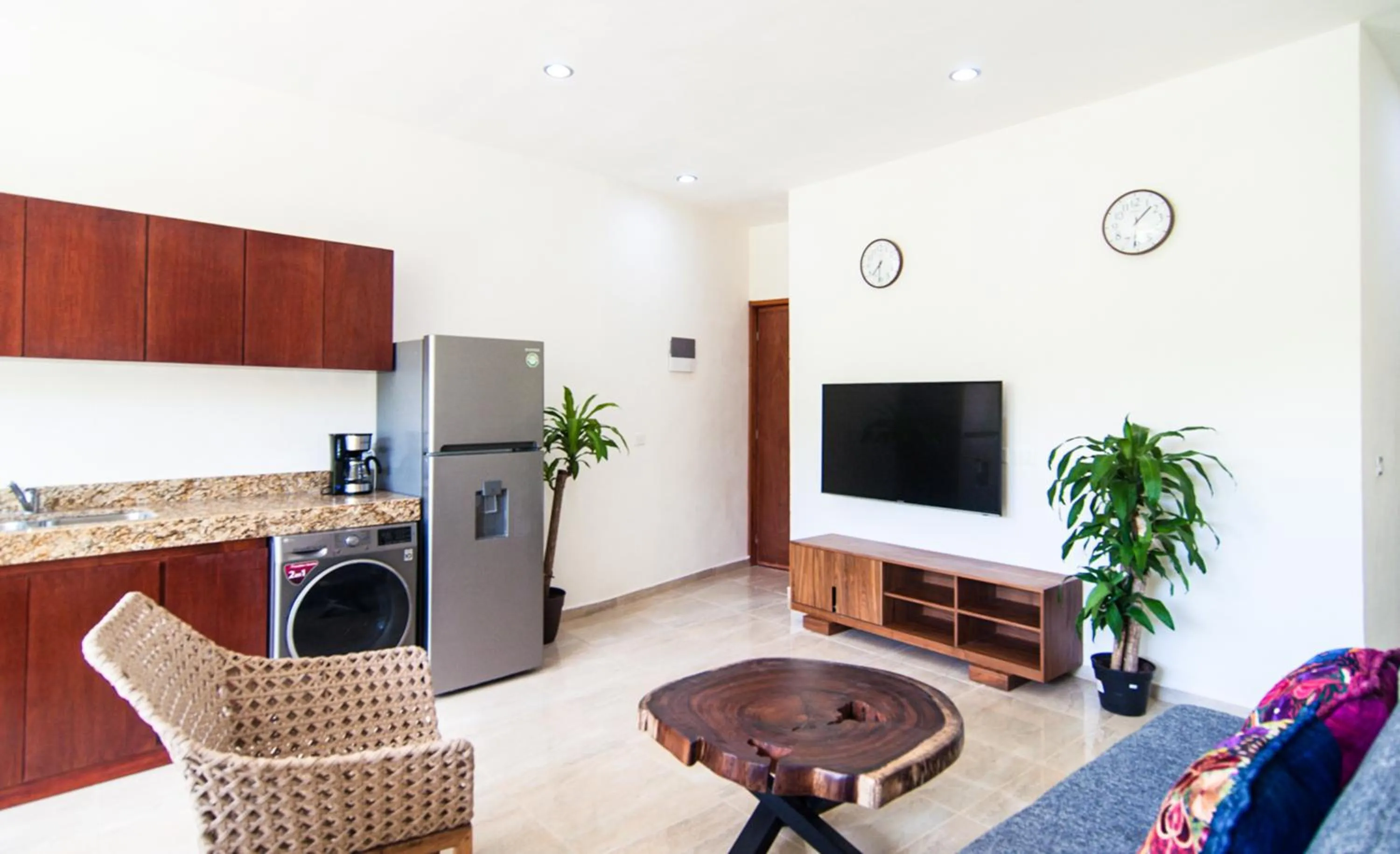 Living room in Cave Apartments Mexico 2