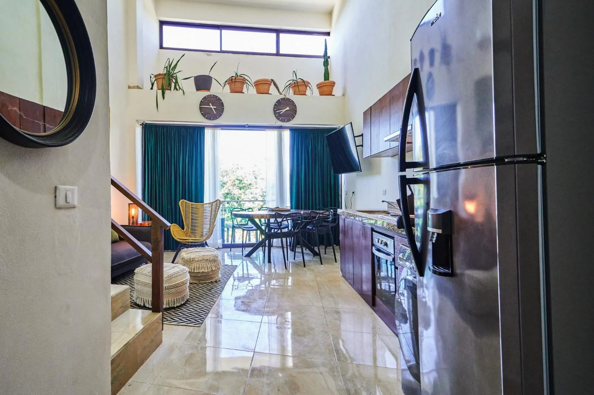 Dining area in Cave Apartments Mexico 5