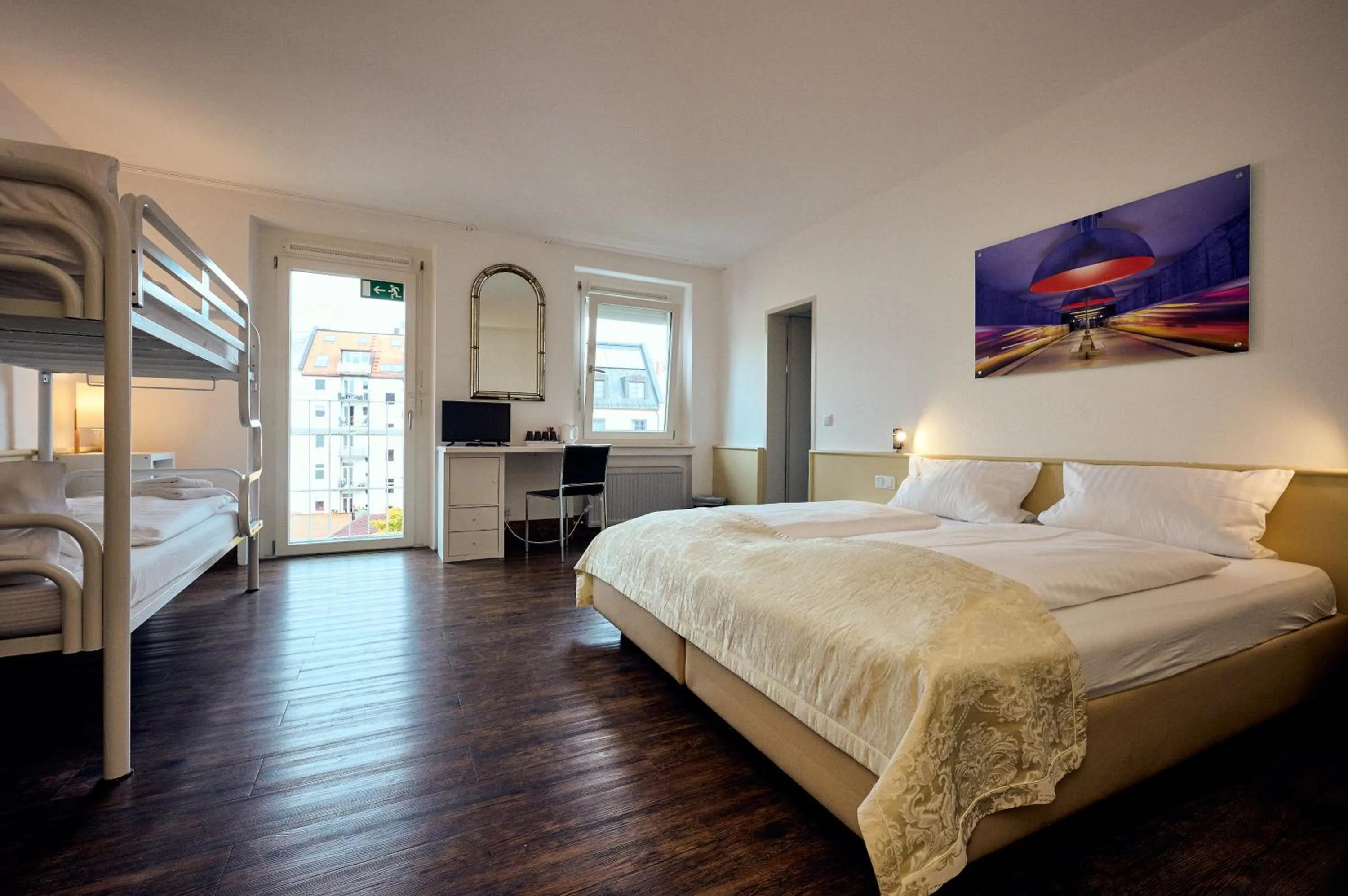 Photo of the whole room, Bed in THE 4YOU Hostel & Hotel Munich