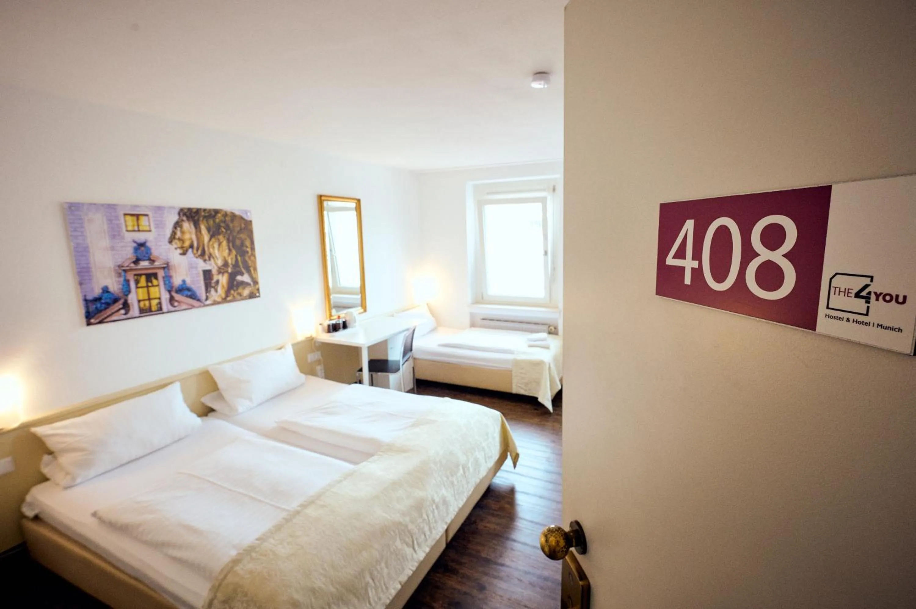 Photo of the whole room, Bed in THE 4YOU Hostel & Hotel Munich