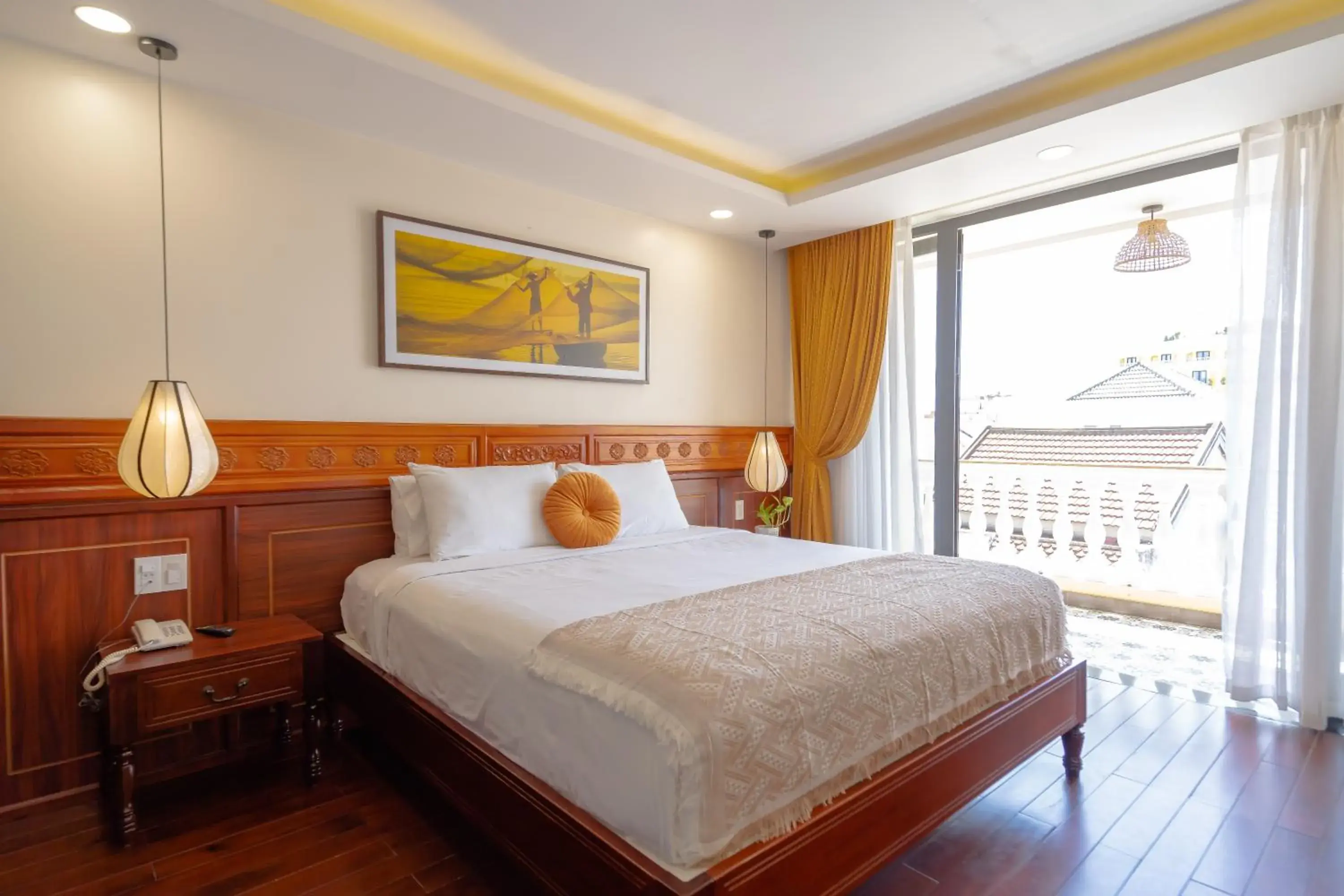 Double Room with Balcony in Virgo Villa Quê Hội An Double Room with Balcony in Virgo Villa Quê Hội An