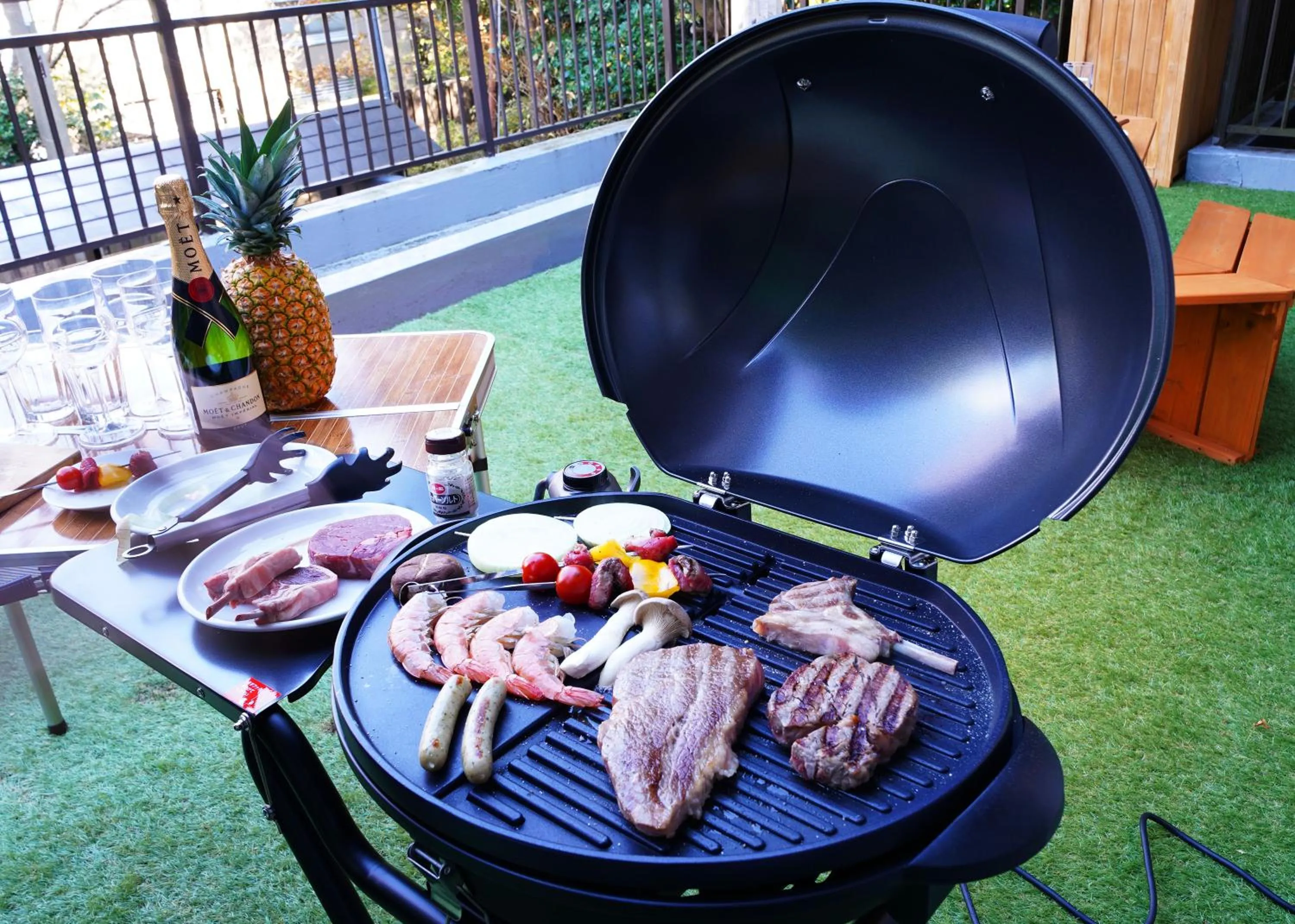 BBQ facilities in Villa Liberte Hakone Gora