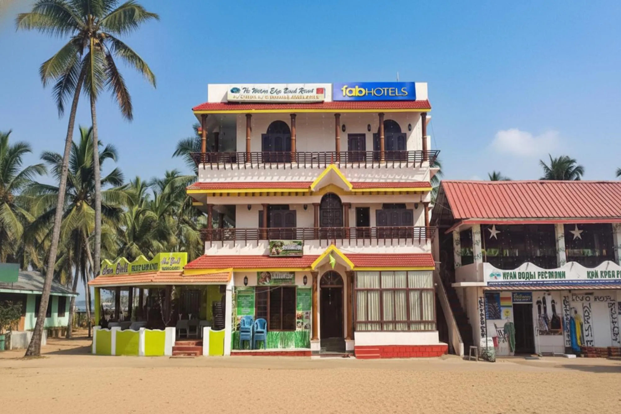 Property building in FabHotel Wateredge Beach Resort - 200m from Samudra Beach Park