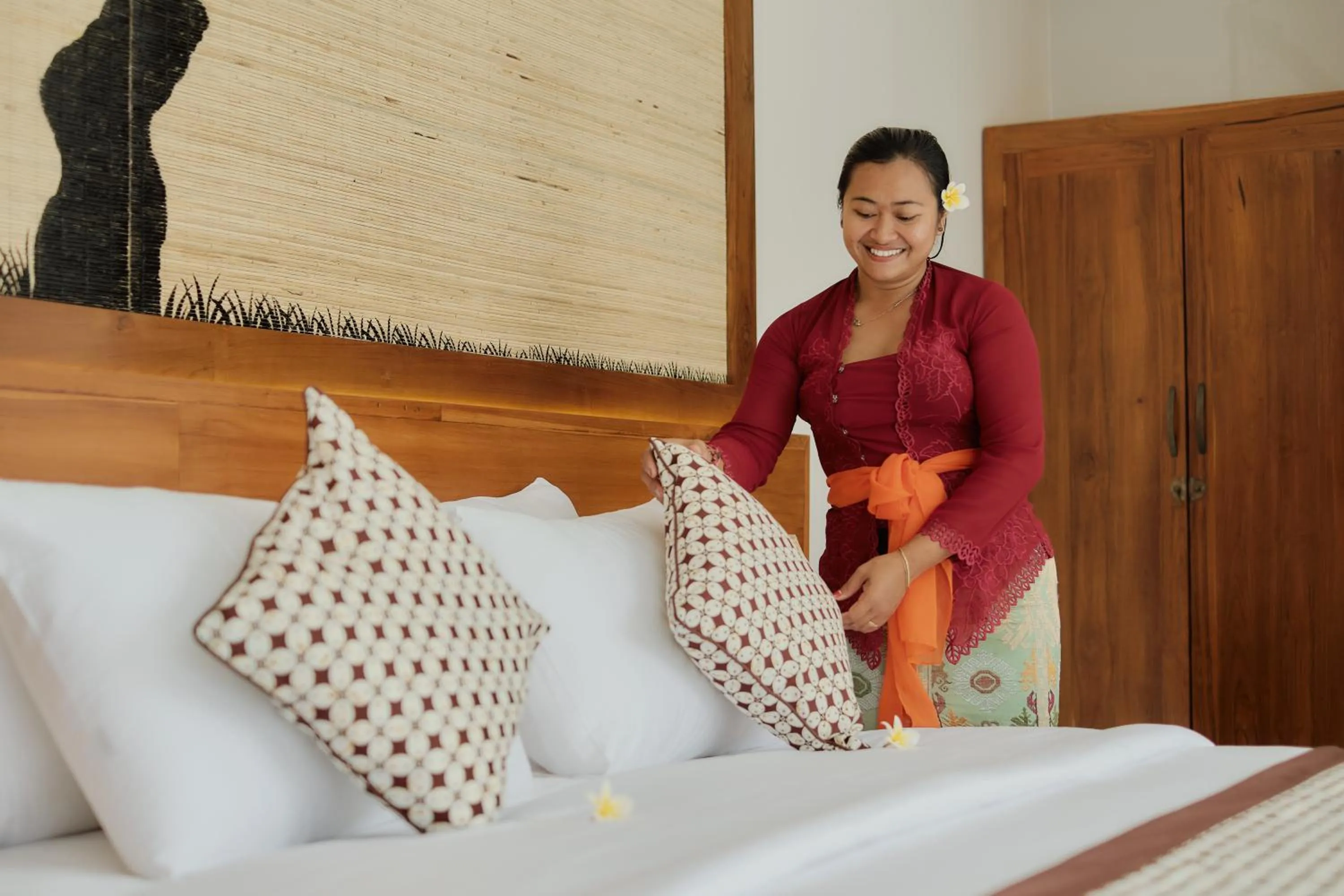 Bed in Villa Wananta