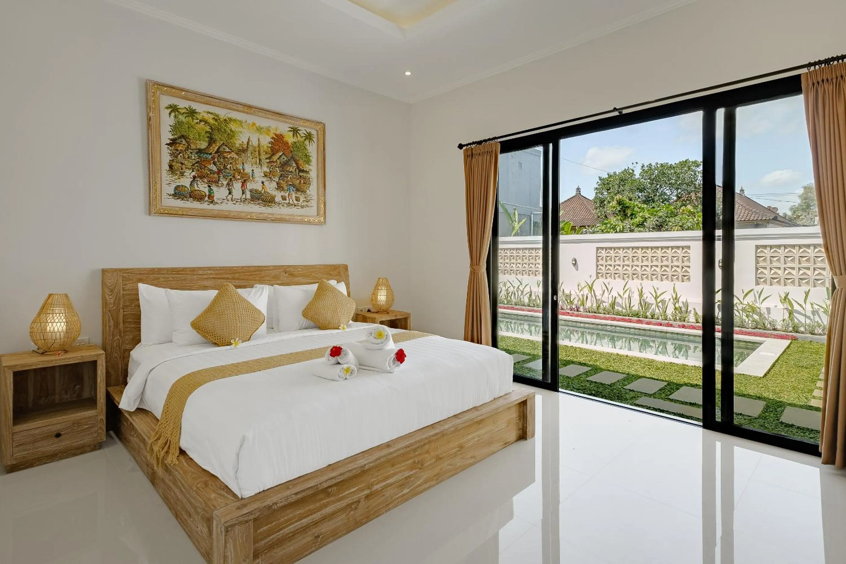 Bed in Villa Wananta