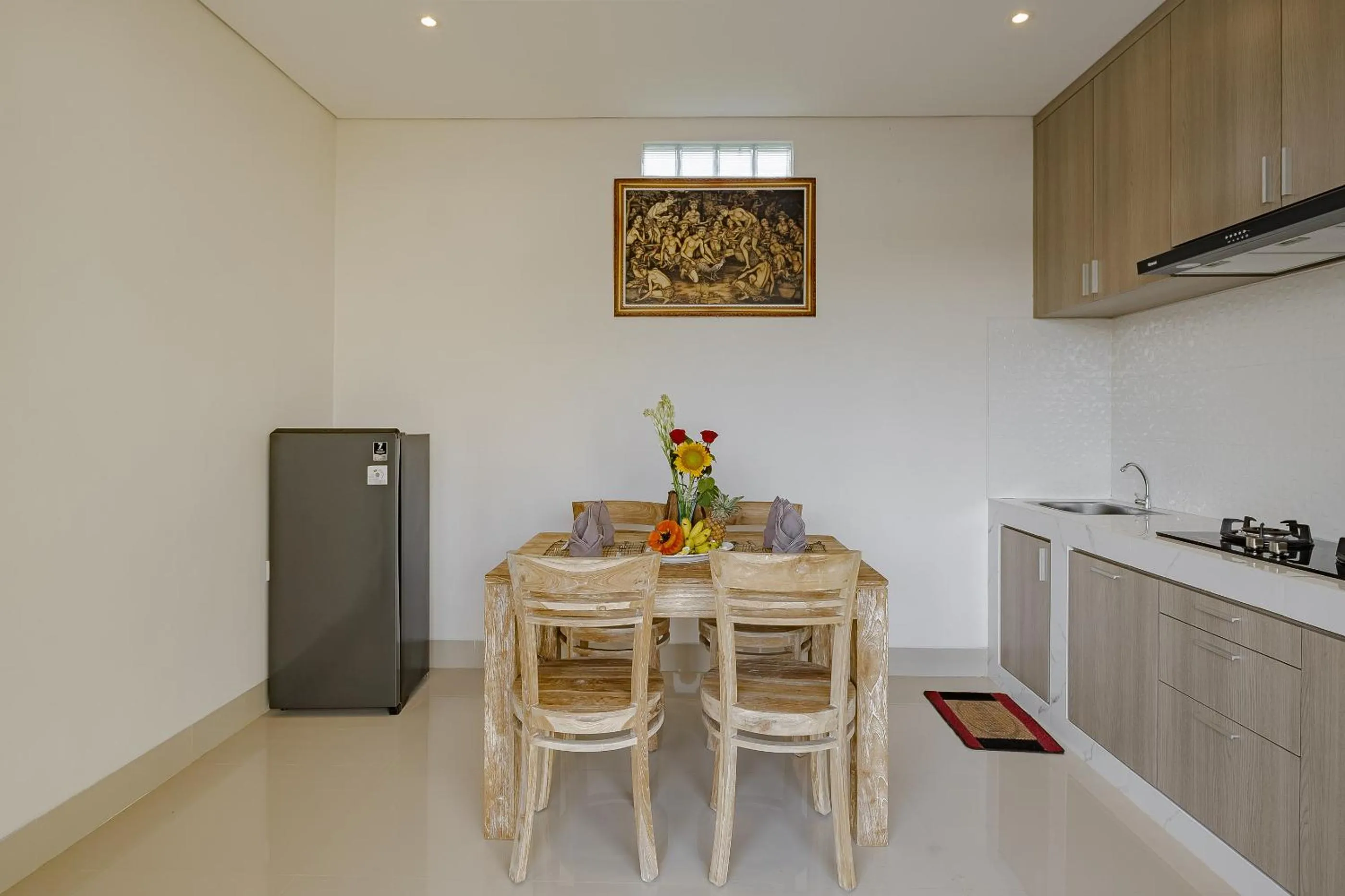 Kitchen or kitchenette in Villa Wananta