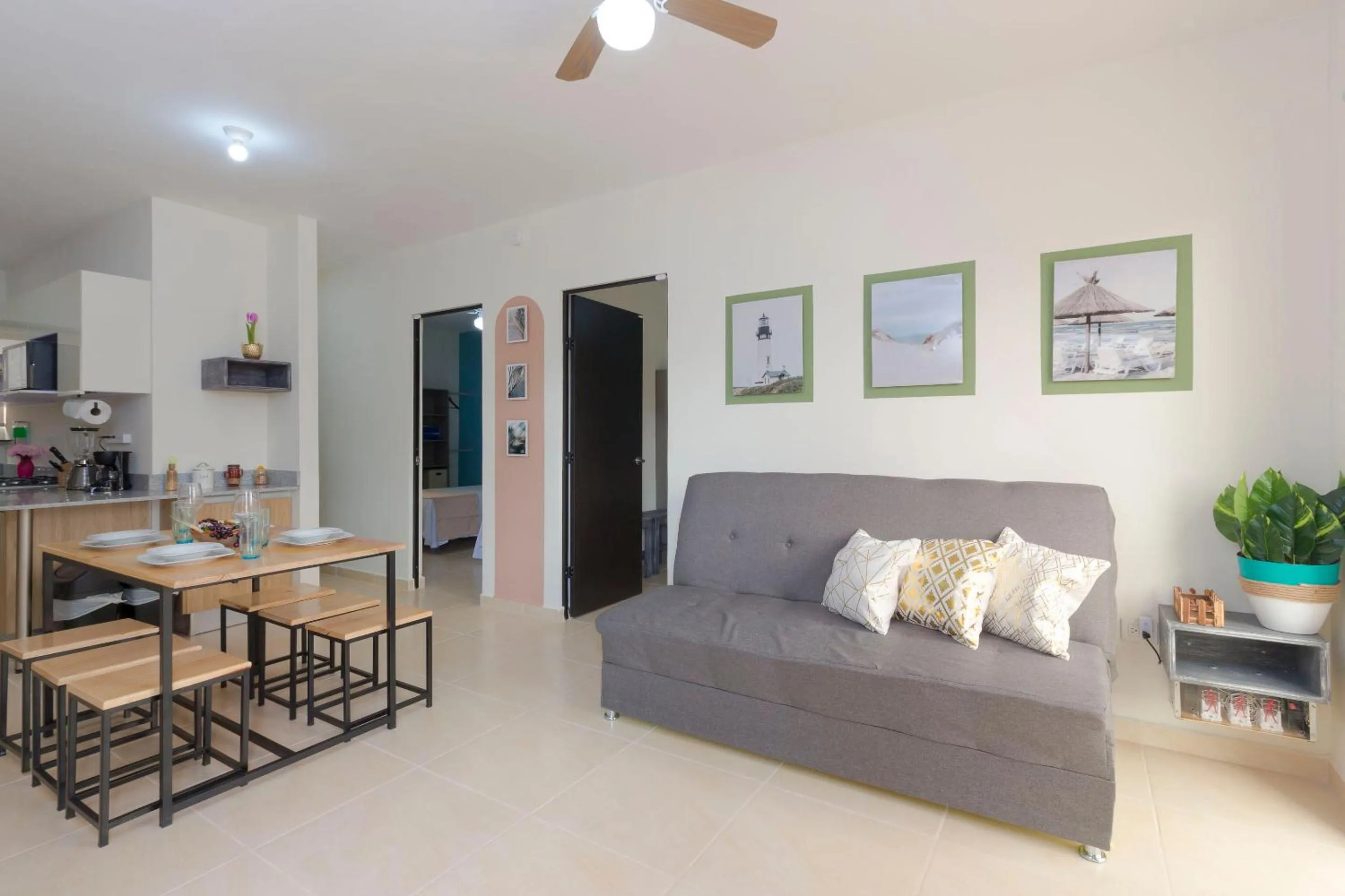 Living room in Bright & Relaxing Full Apartment