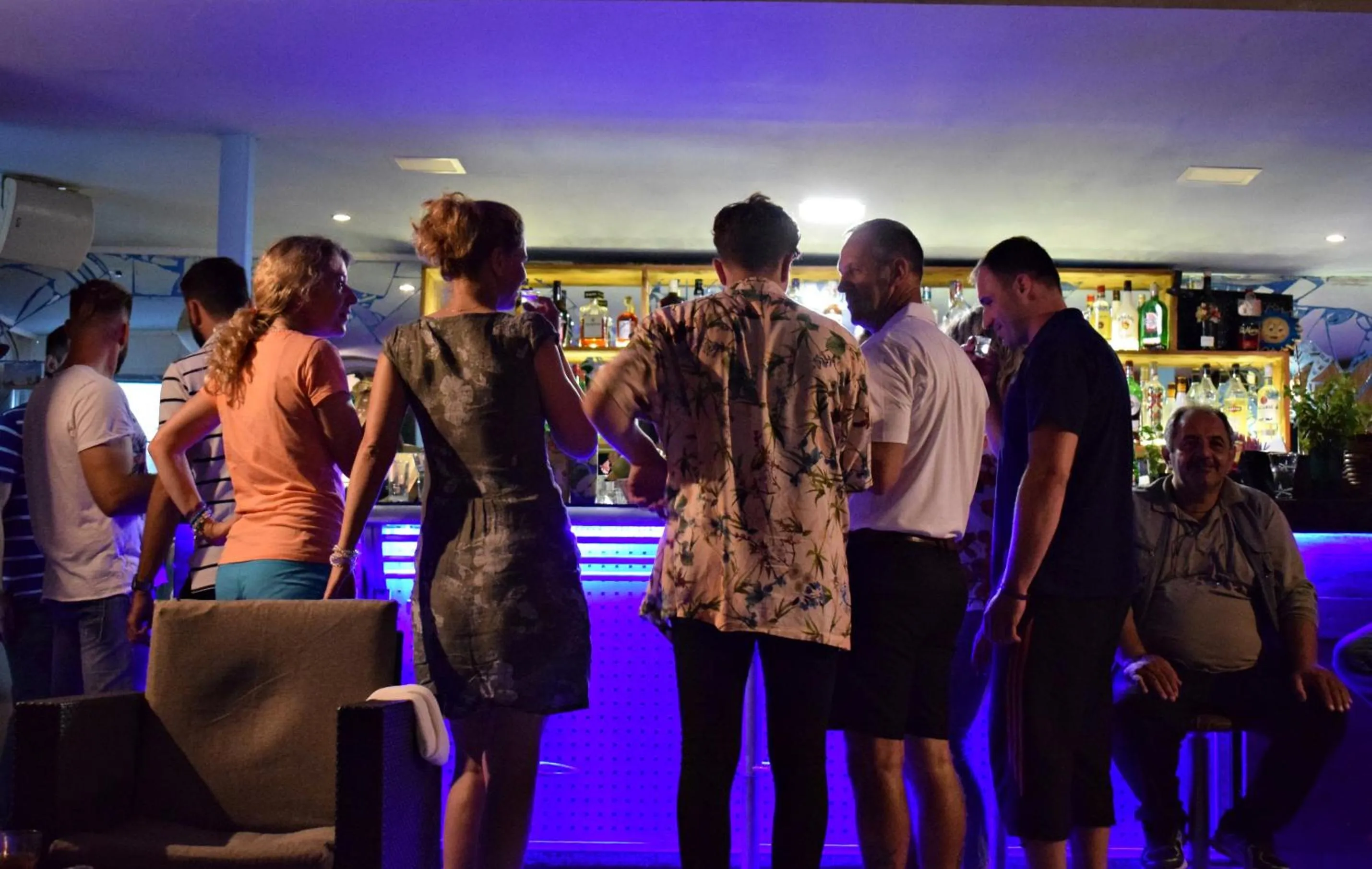 People in Sun Beach Lindos