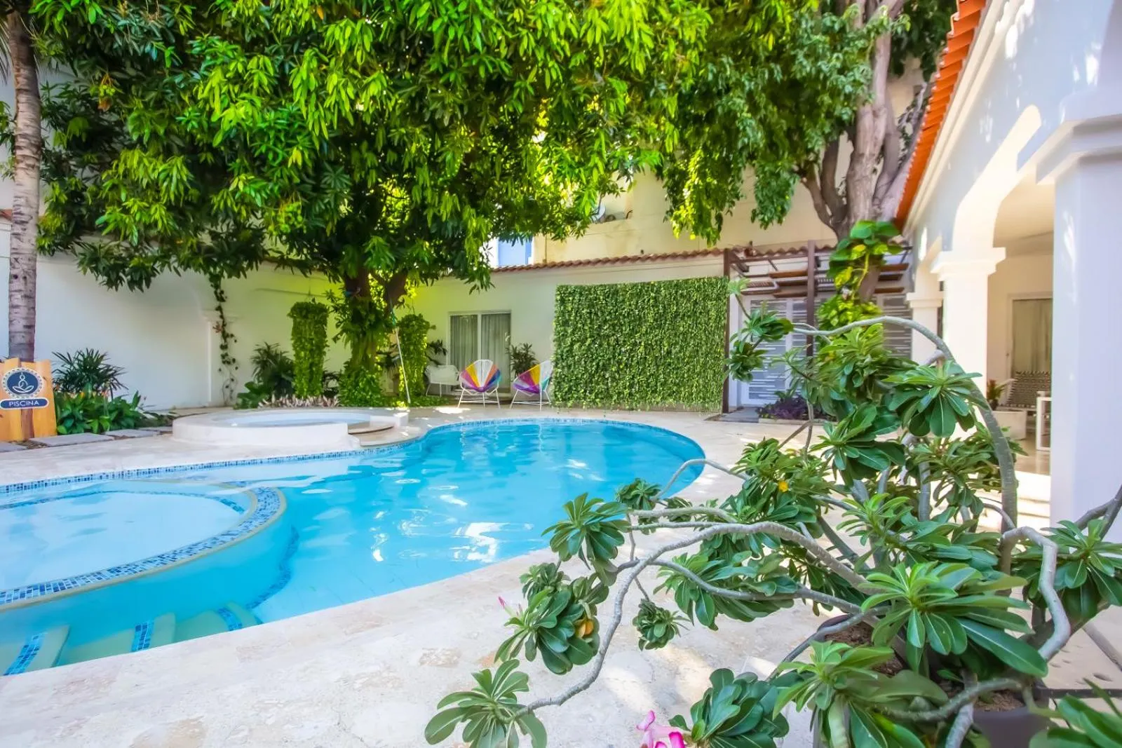 Pool view in Hotel Mandalas House by DOT Boutique