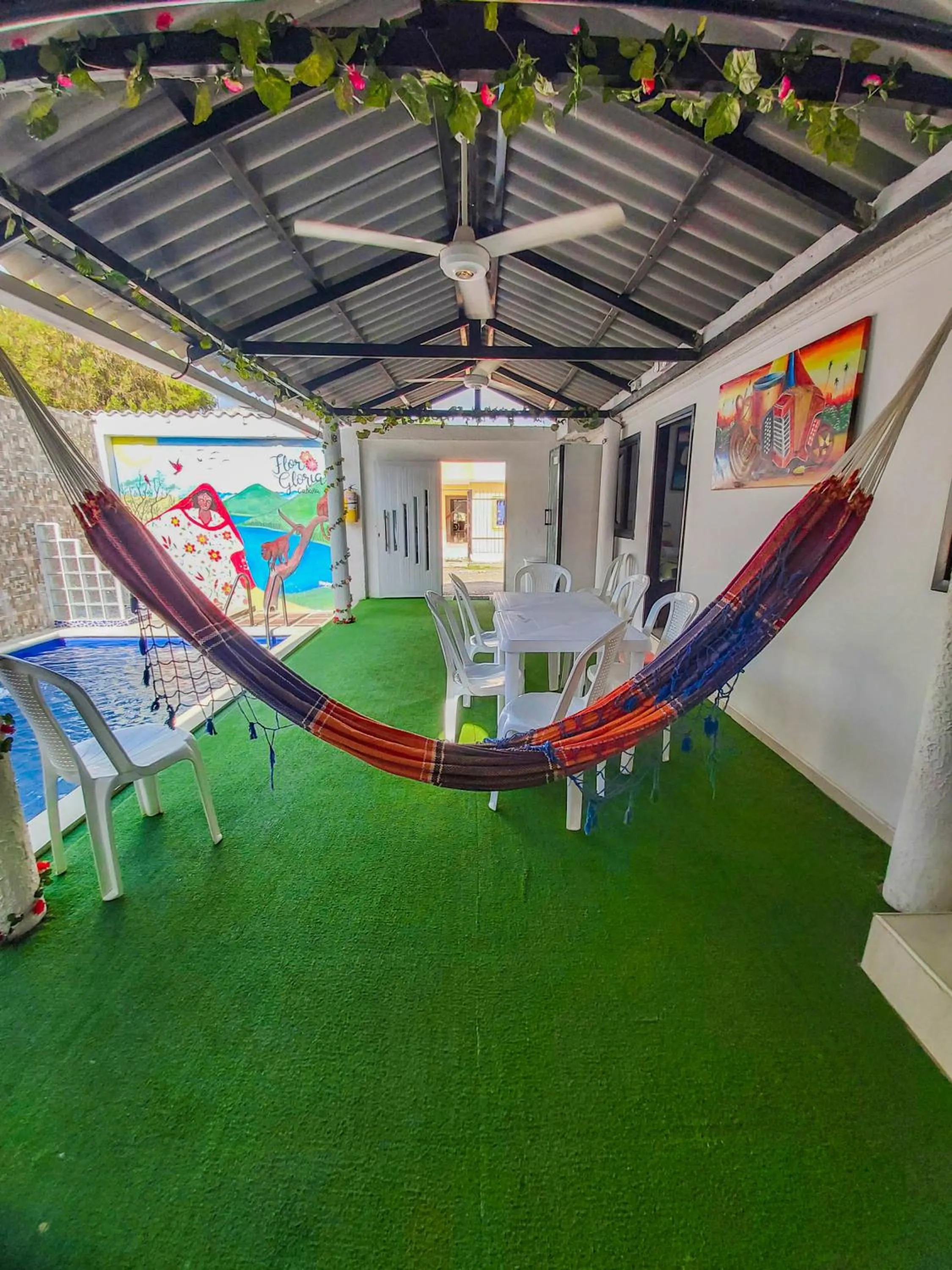 Living room in Cabaña Flor Gloria