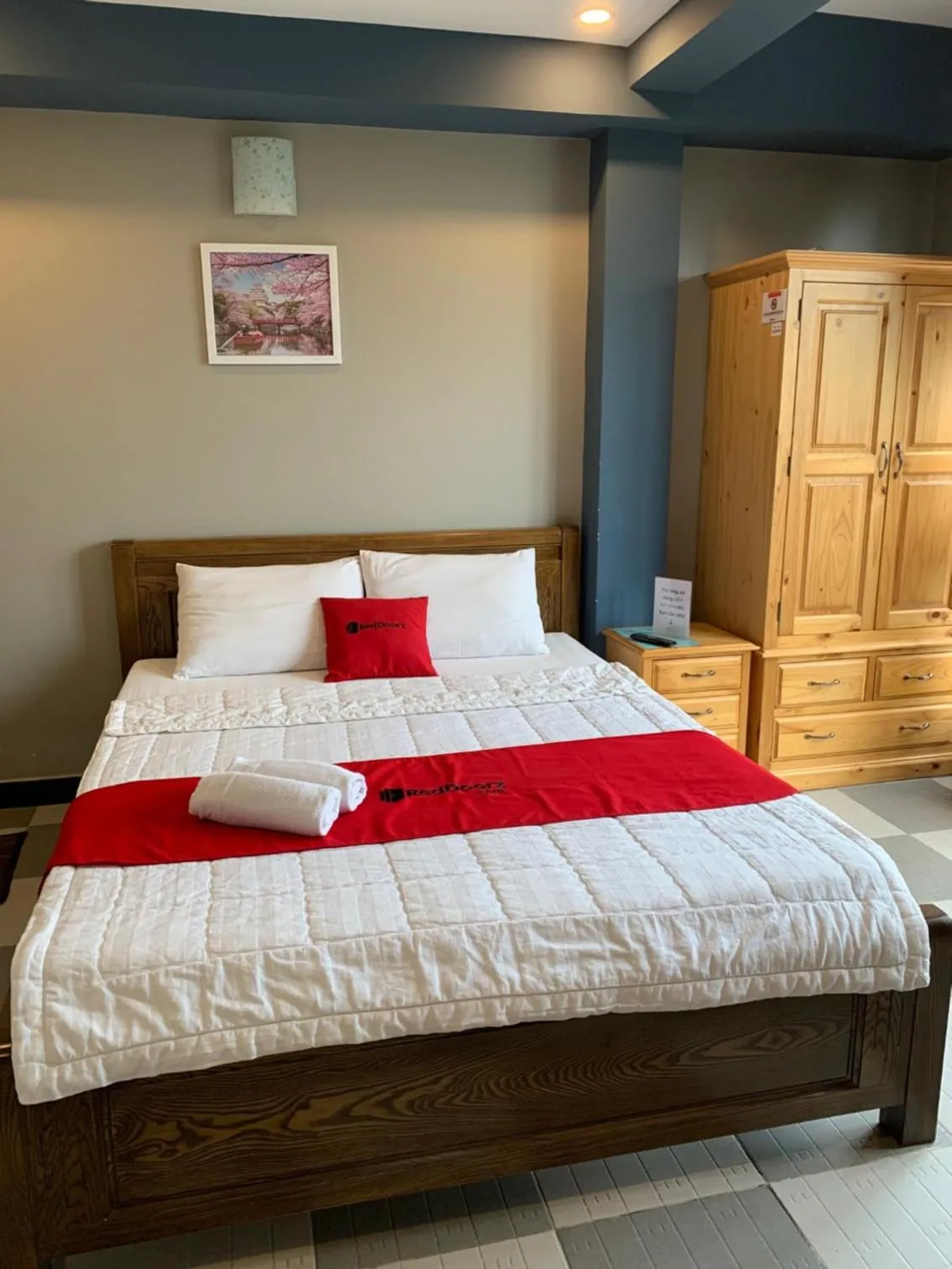 Bed in Bờ Sông Hotel