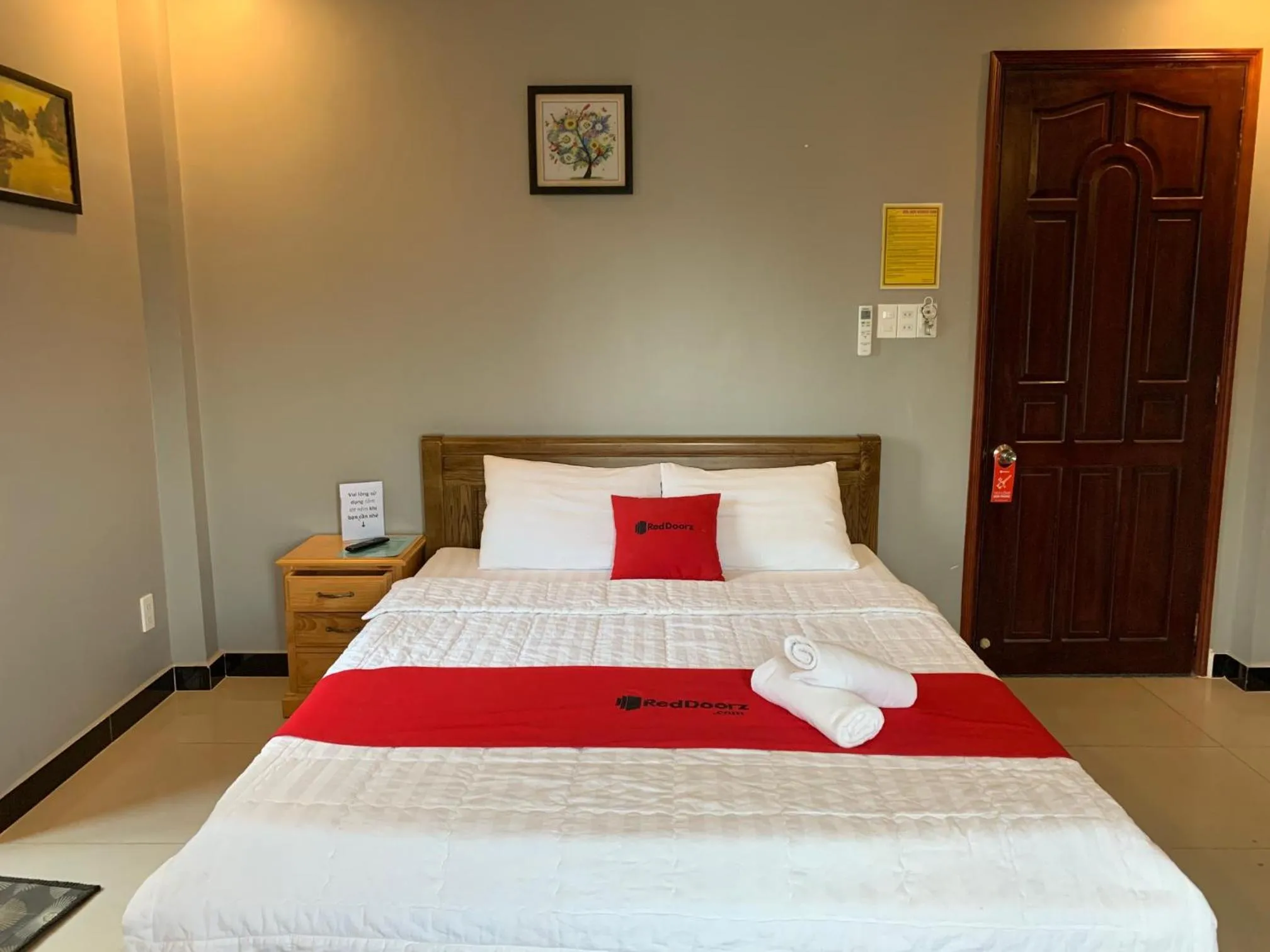 Bed in Bờ Sông Hotel