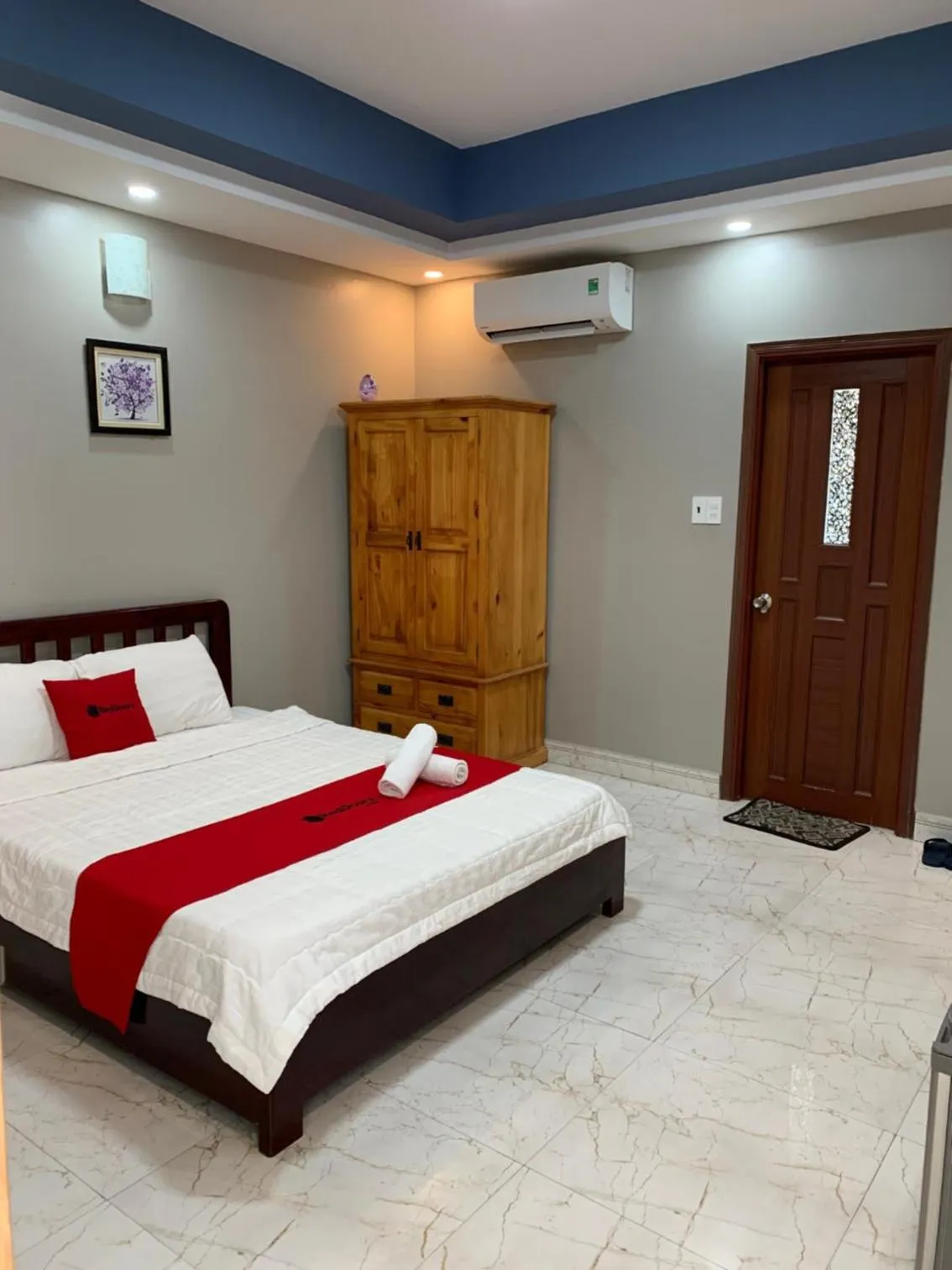 Bed in Bờ Sông Hotel