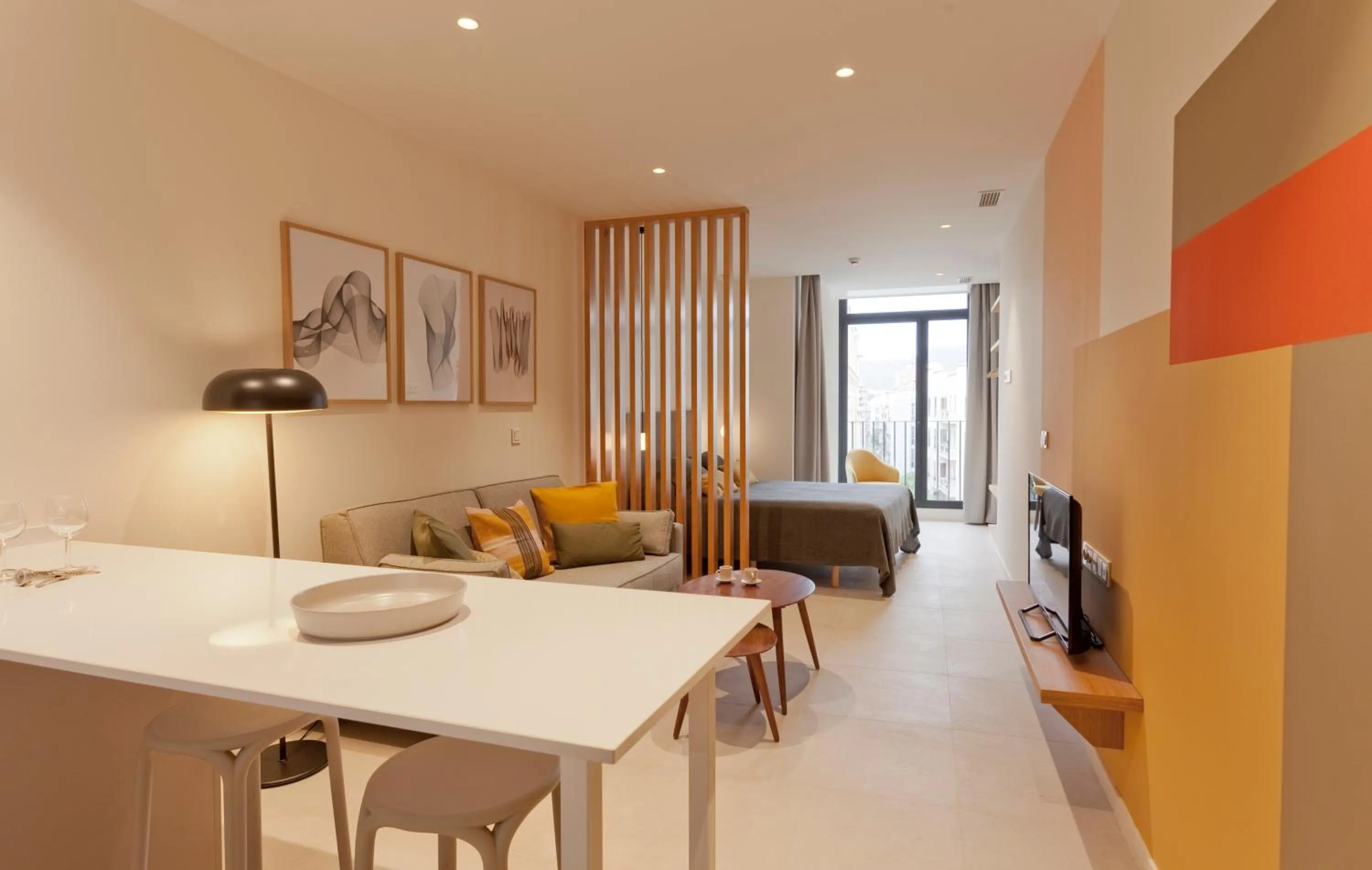 Kitchen or kitchenette in Apartamentos Málaga Premium - Calle Granada