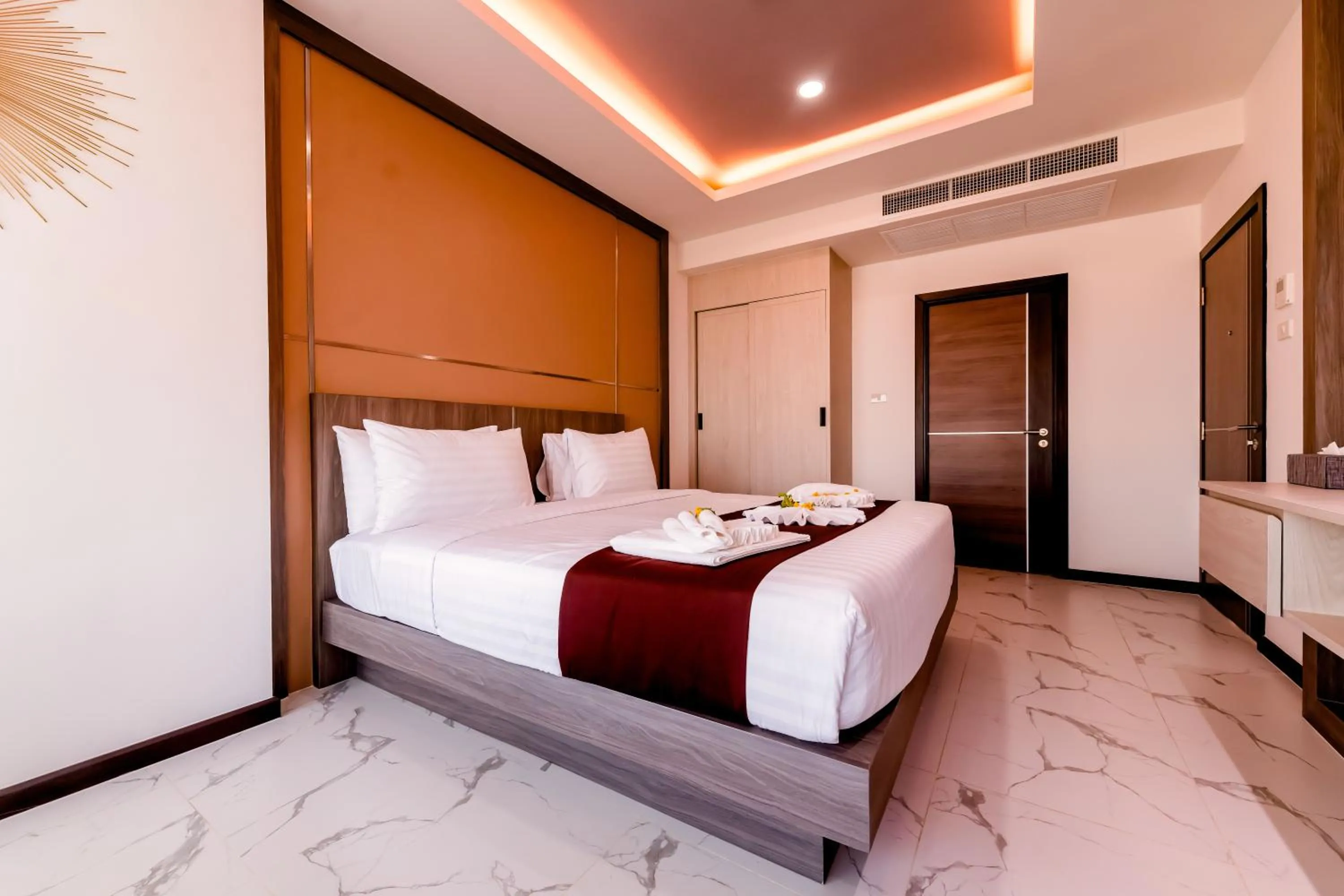 Bed in The Proud Hotel Pattaya - SHA Certified