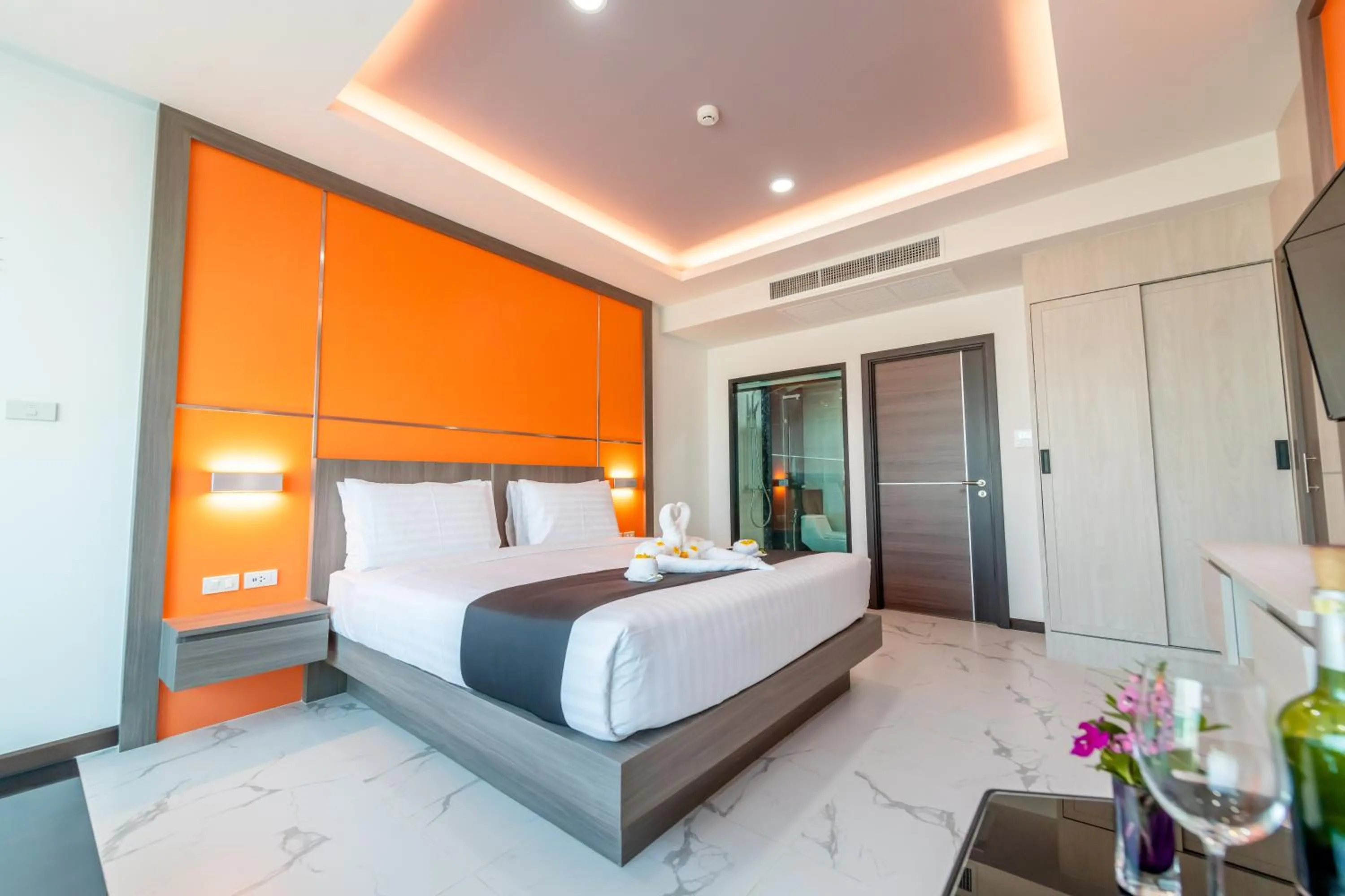 Bed in The Proud Hotel Pattaya - SHA Certified