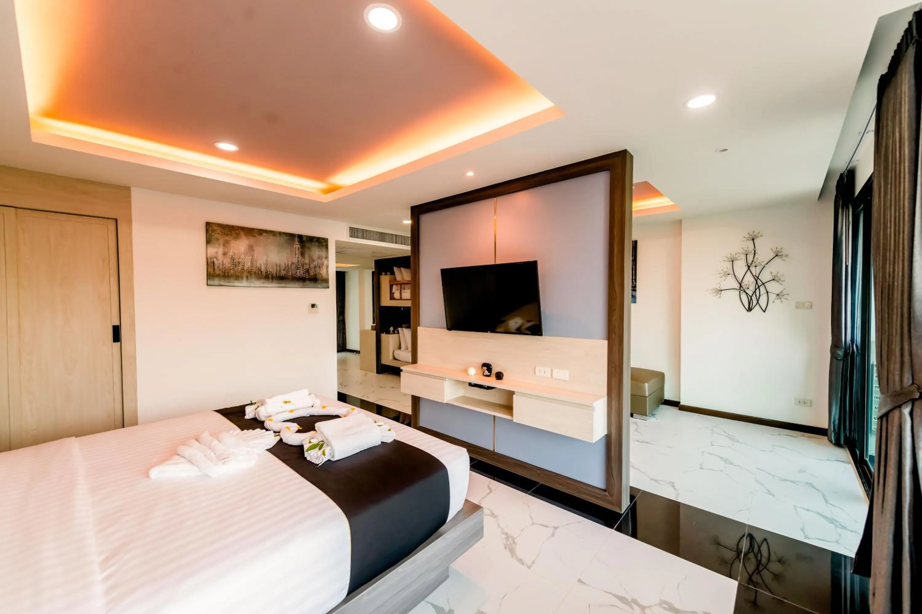 Bed in The Proud Hotel Pattaya - SHA Certified